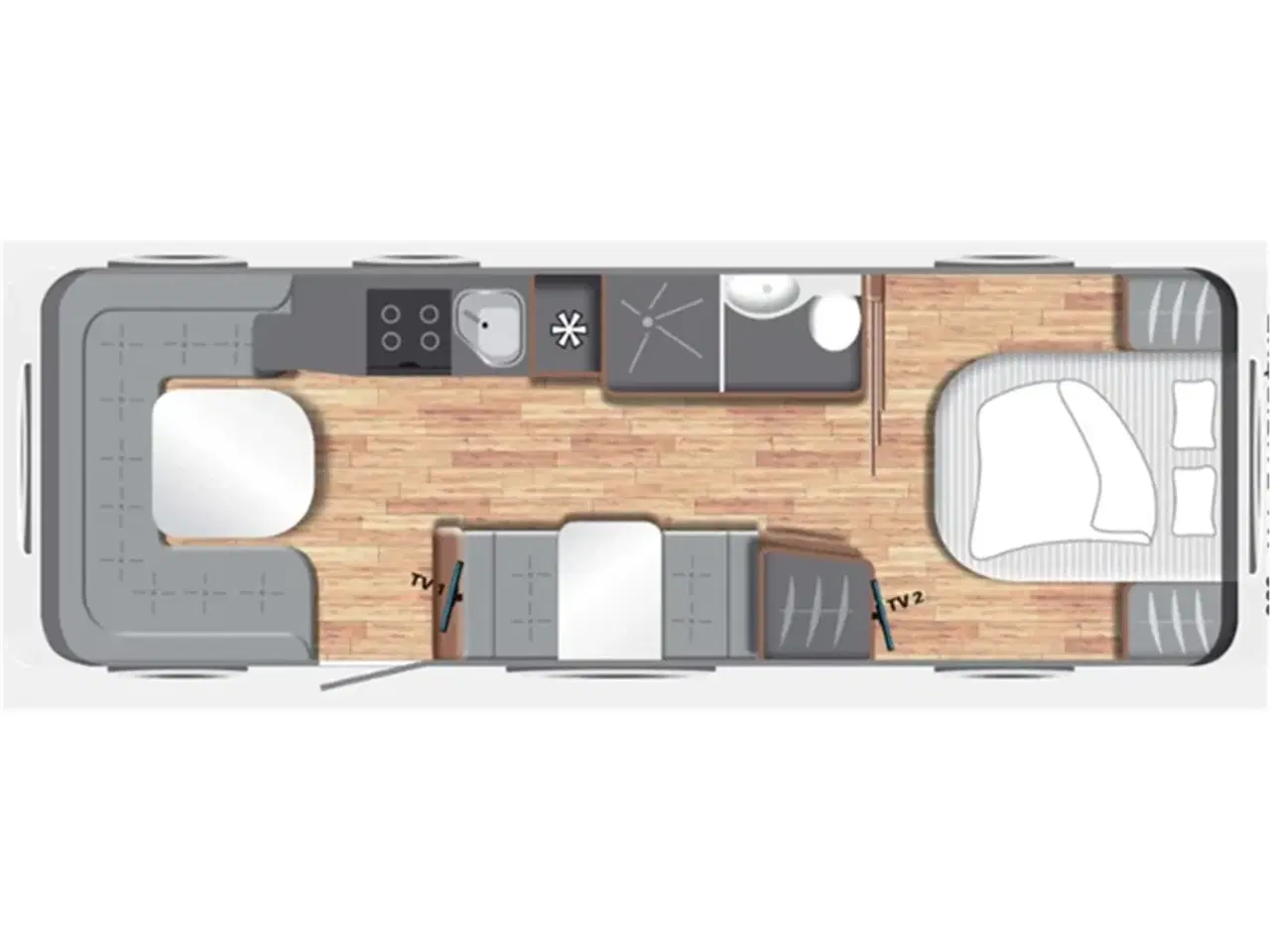 Billede 2 - 2021 - LMC Exquisit 695 VIP   m/ VILLA 950