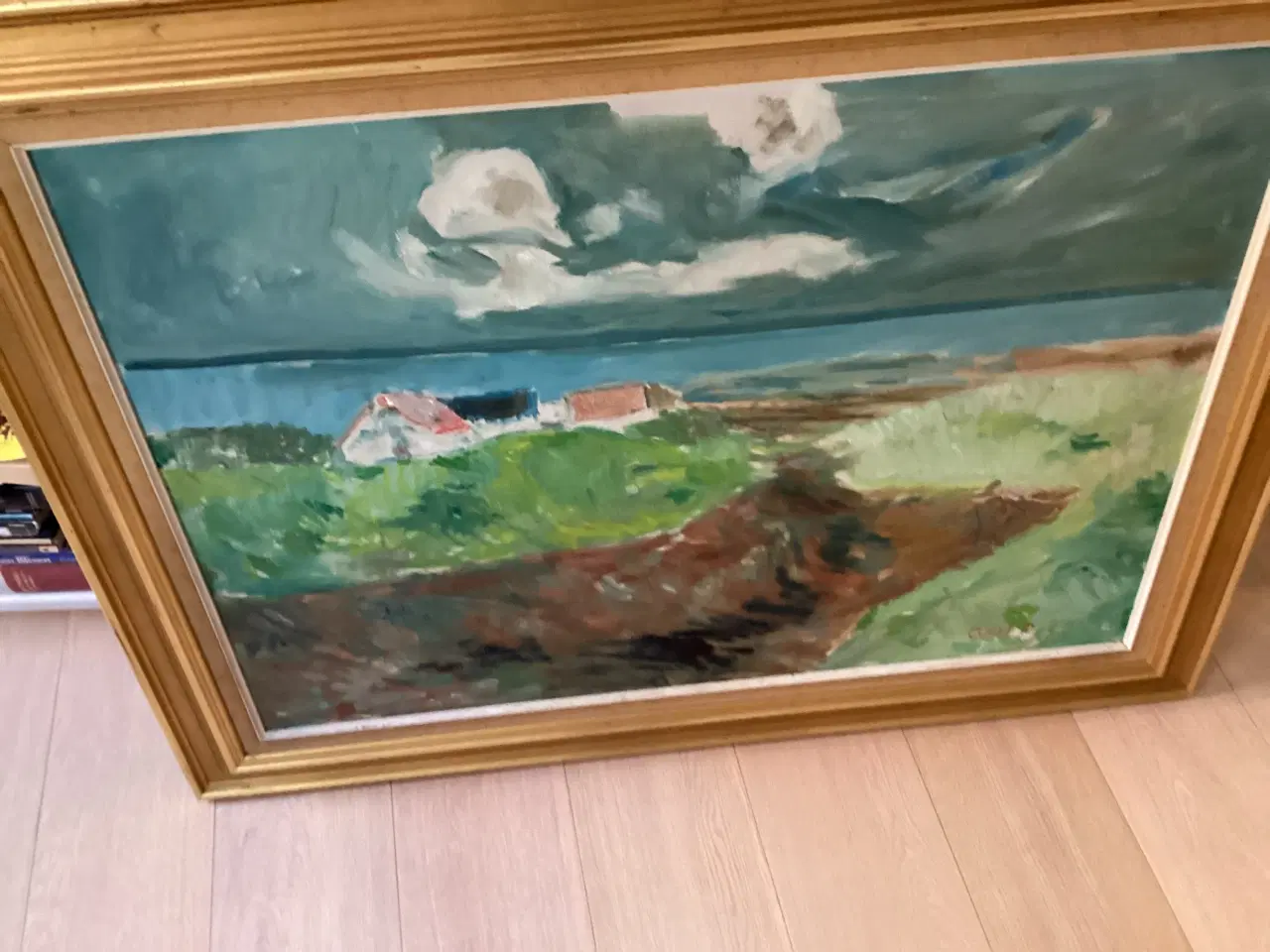 Billede 6 - Stort Axel P Jensen maleri,