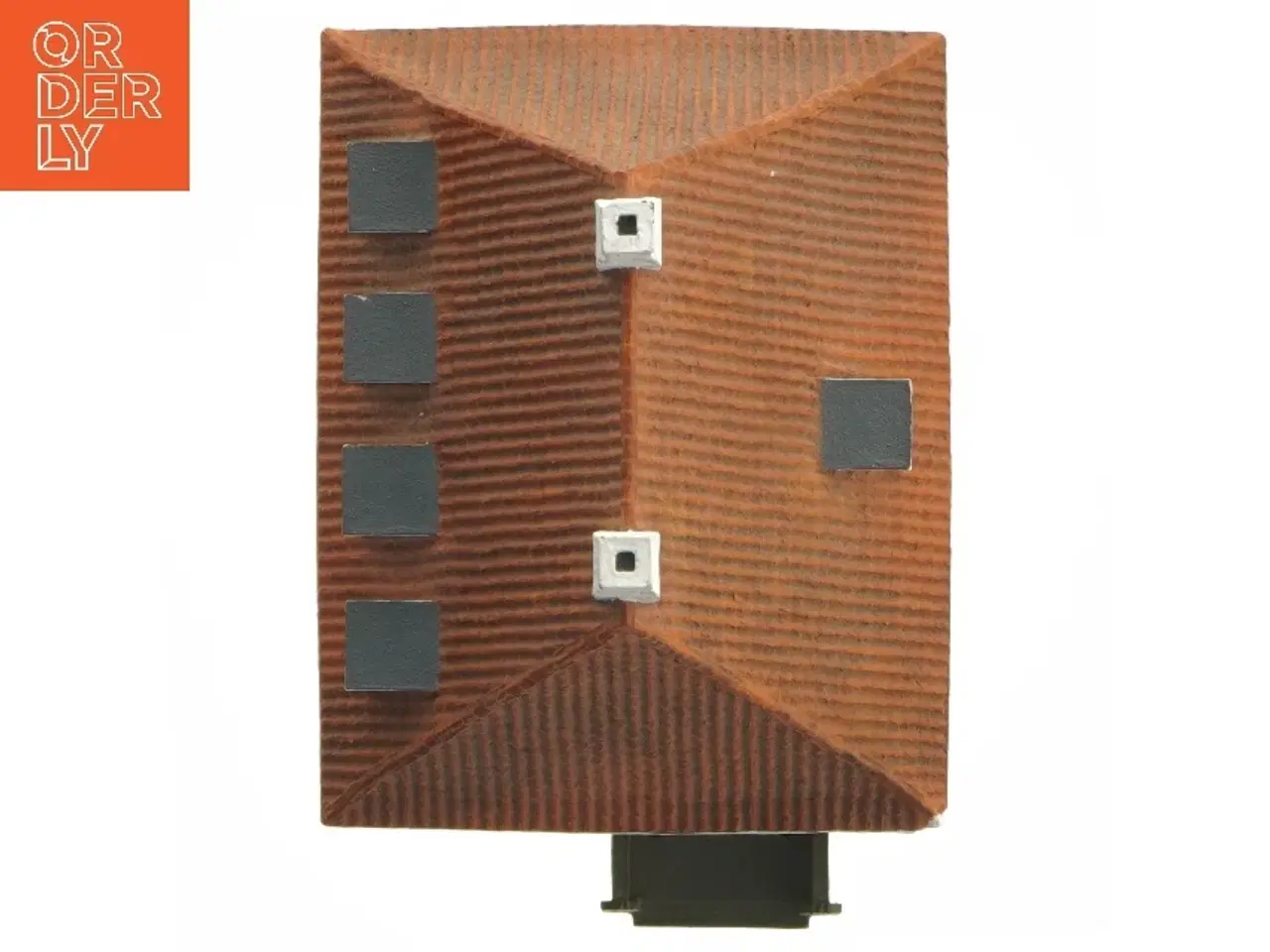 Billede 6 - Rød miniature bygning fra Trip Trap (str. 16x16x12 cm)