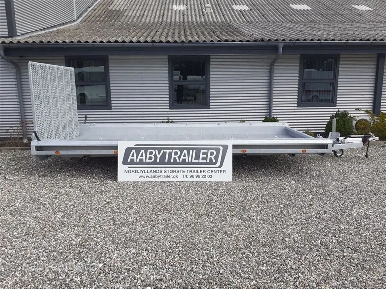 Billede 2 - 0 - Hulco Terrax 2 3500 469x195   stærk og robust maskintrailer. 150 cm rampe. og ekstra lang lad længde. 2 aksler.