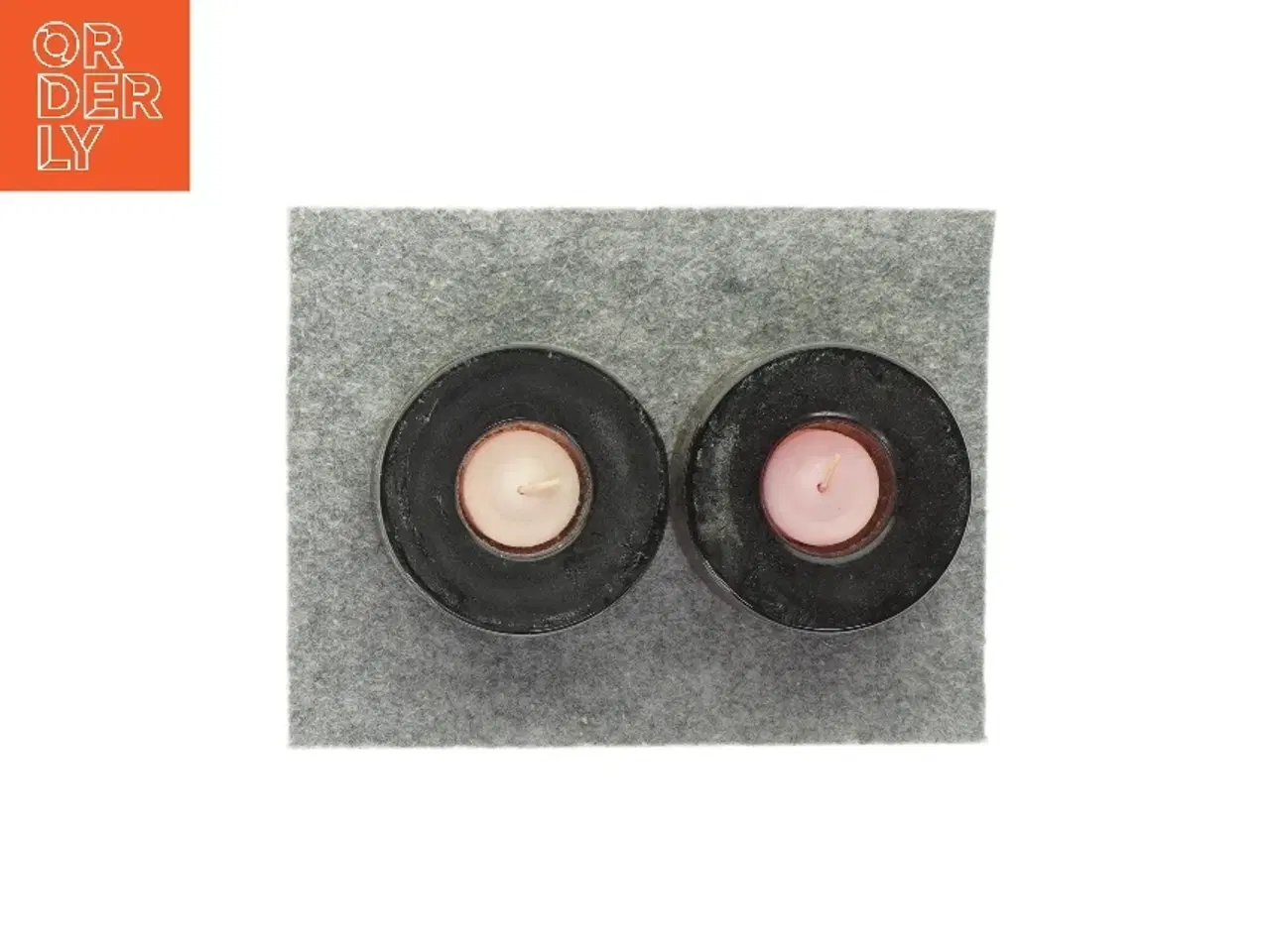 Billede 3 - Stearinlys (2 stk.) fra Ukendt (str. HØ: 4,5x10cm)