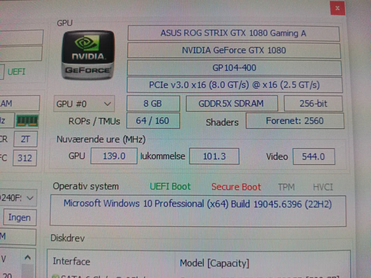 Billede 3 - Asus Gtx 1080 8Gb grafikkort med RGB guld lys