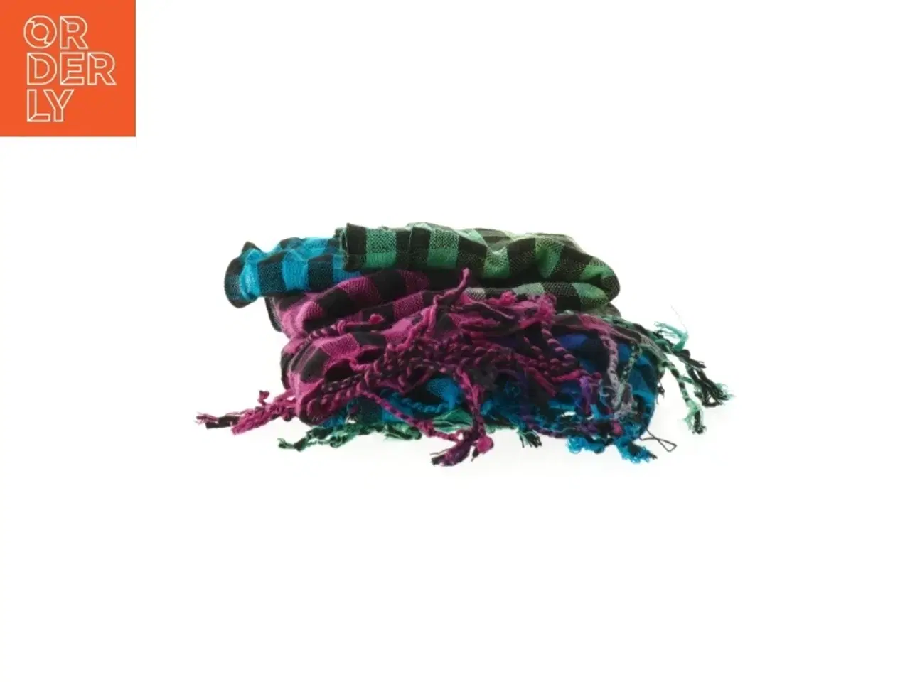 Billede 6 - Tørklæde med tern(str. 160x54 cm) (str. 160x54 cm)