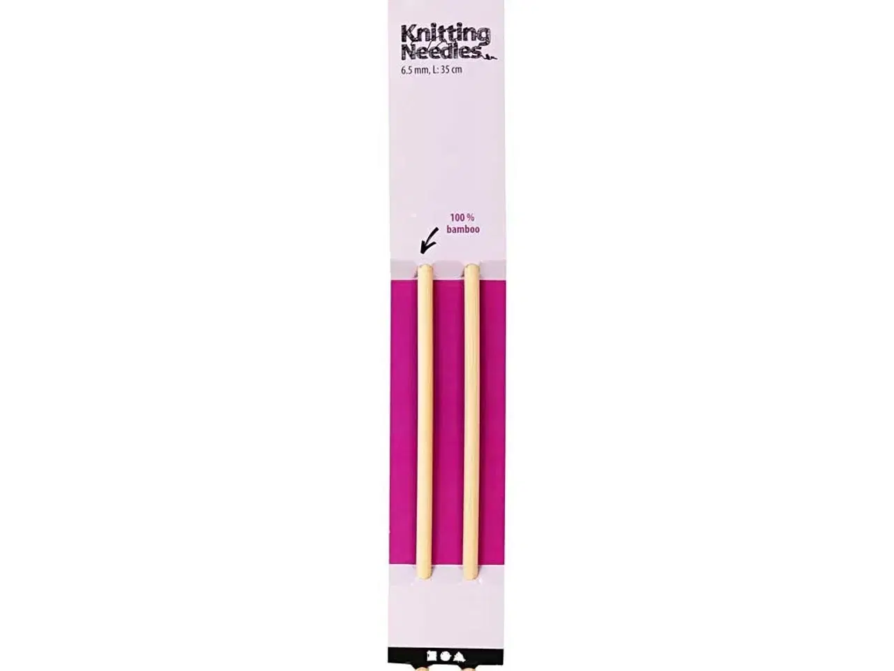 Billede 1 - Strikkepinde, L: 35 cm, str. 6,5 mm, 1 par