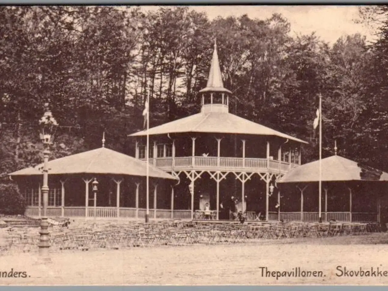 Billede 1 - Randers - Thepavillonen - Skovbakken -  Postkort - Brugt