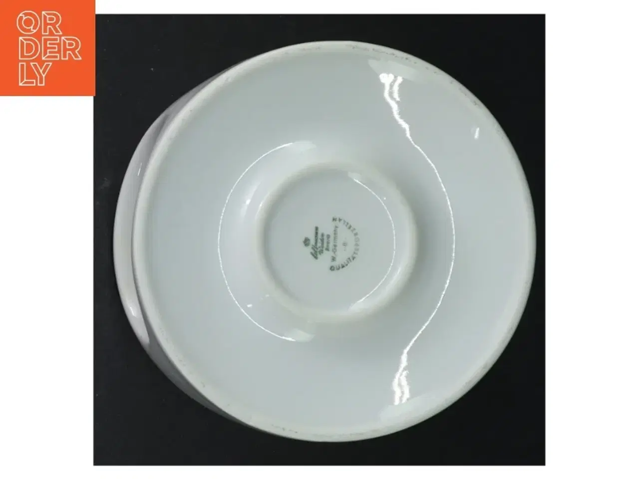 Billede 2 - Fyrfad i porcelæn (str. H 7 cm. ø. 13,5 cm)