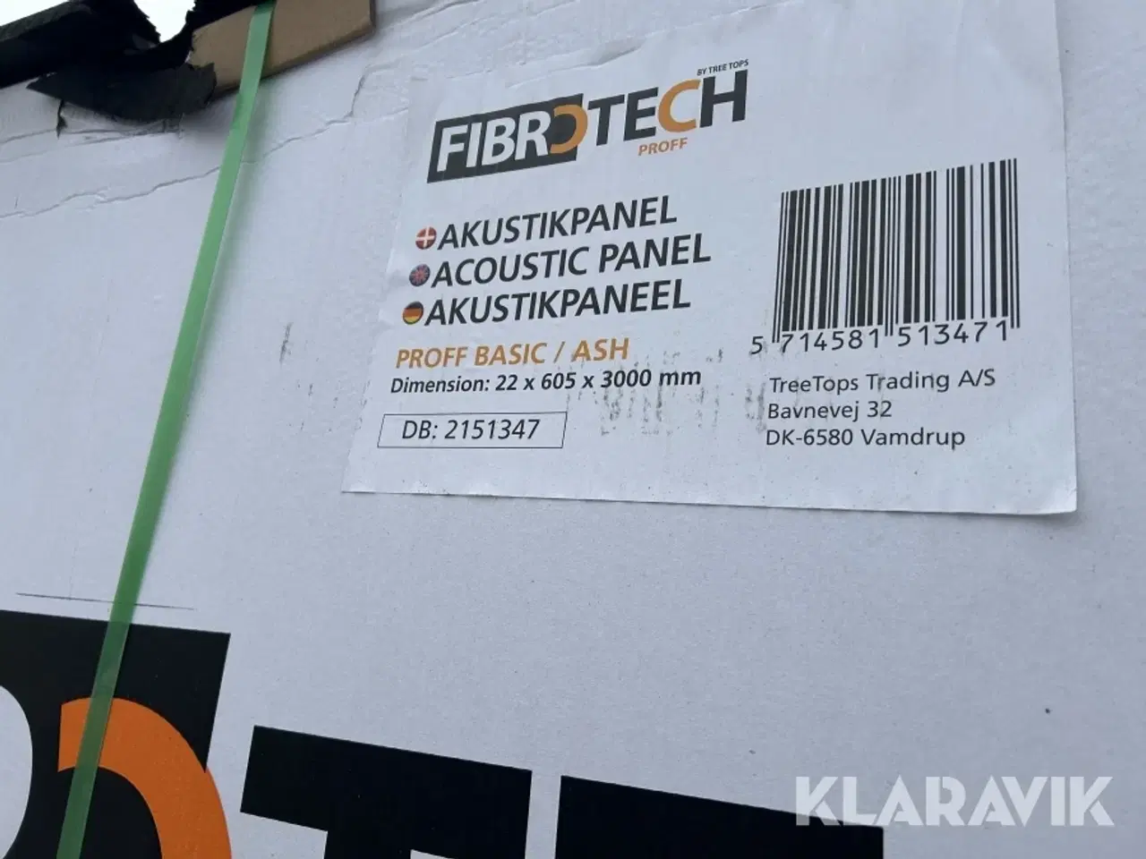 Billede 4 - Akustikpaneler Fibrotech Proff Ash 40 styk 3 meter