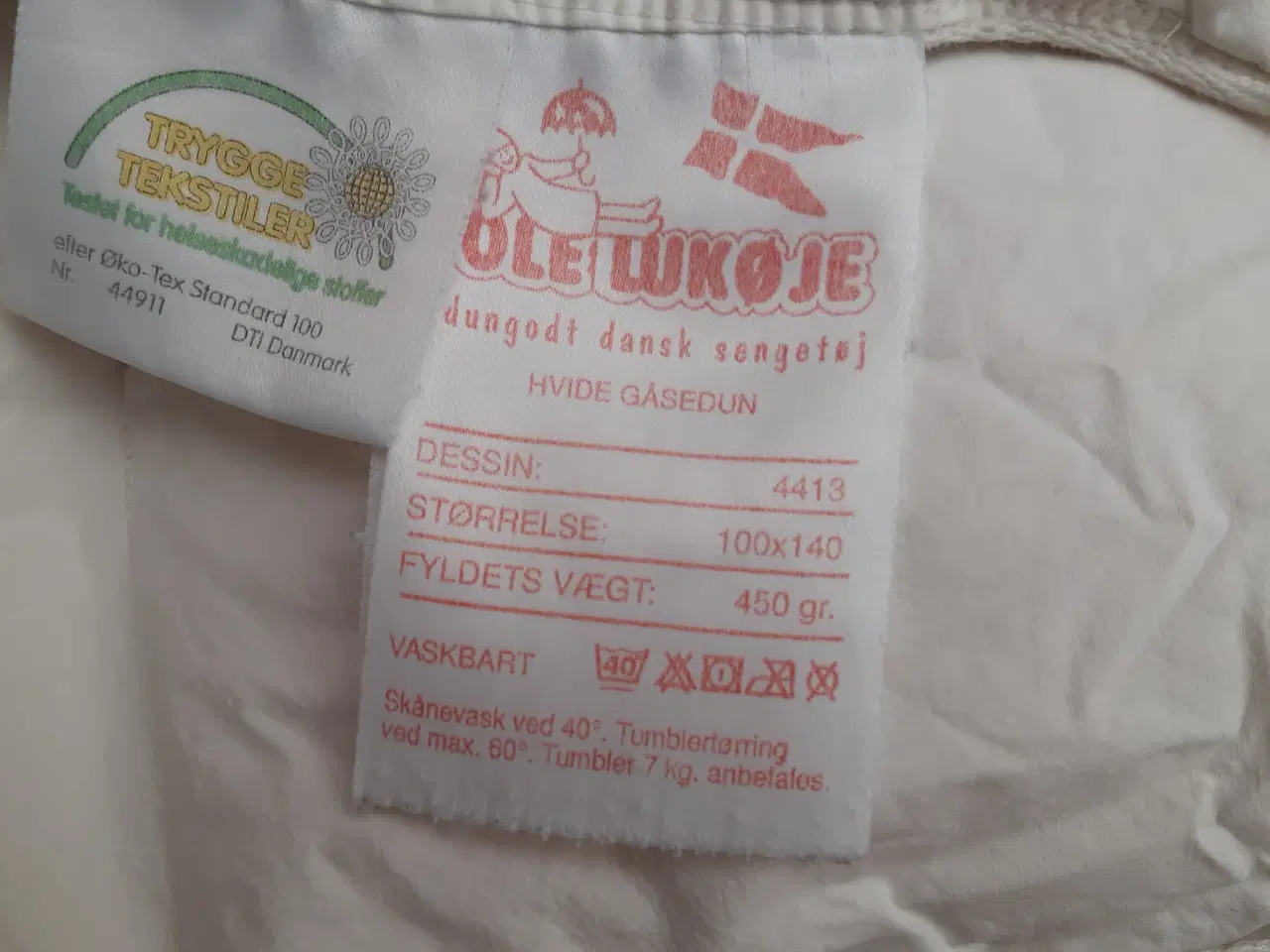 Billede 3 - JUNIOR dyne med gåsedun - flot, varm og blød