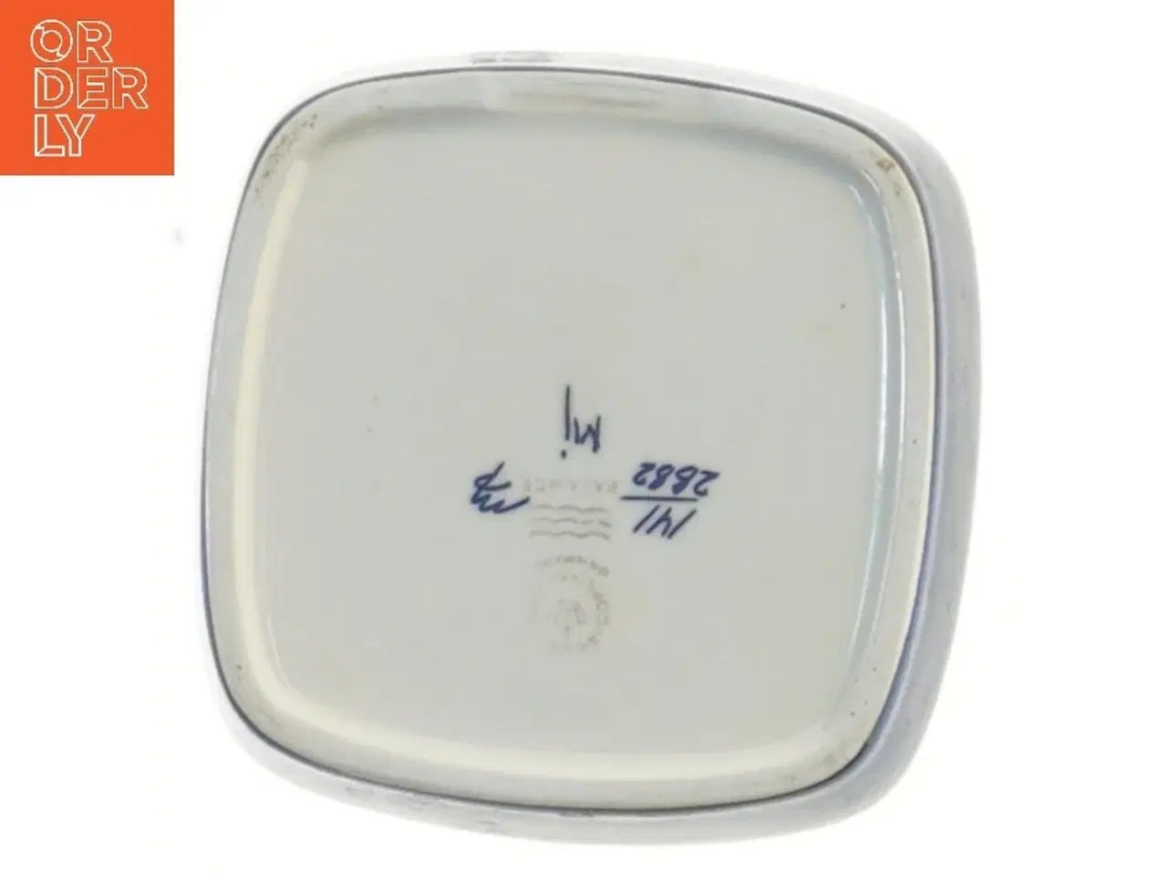 Billede 3 - Keramisk fad med mønster fra Royal Copenhagen (str. 11x11 cm)