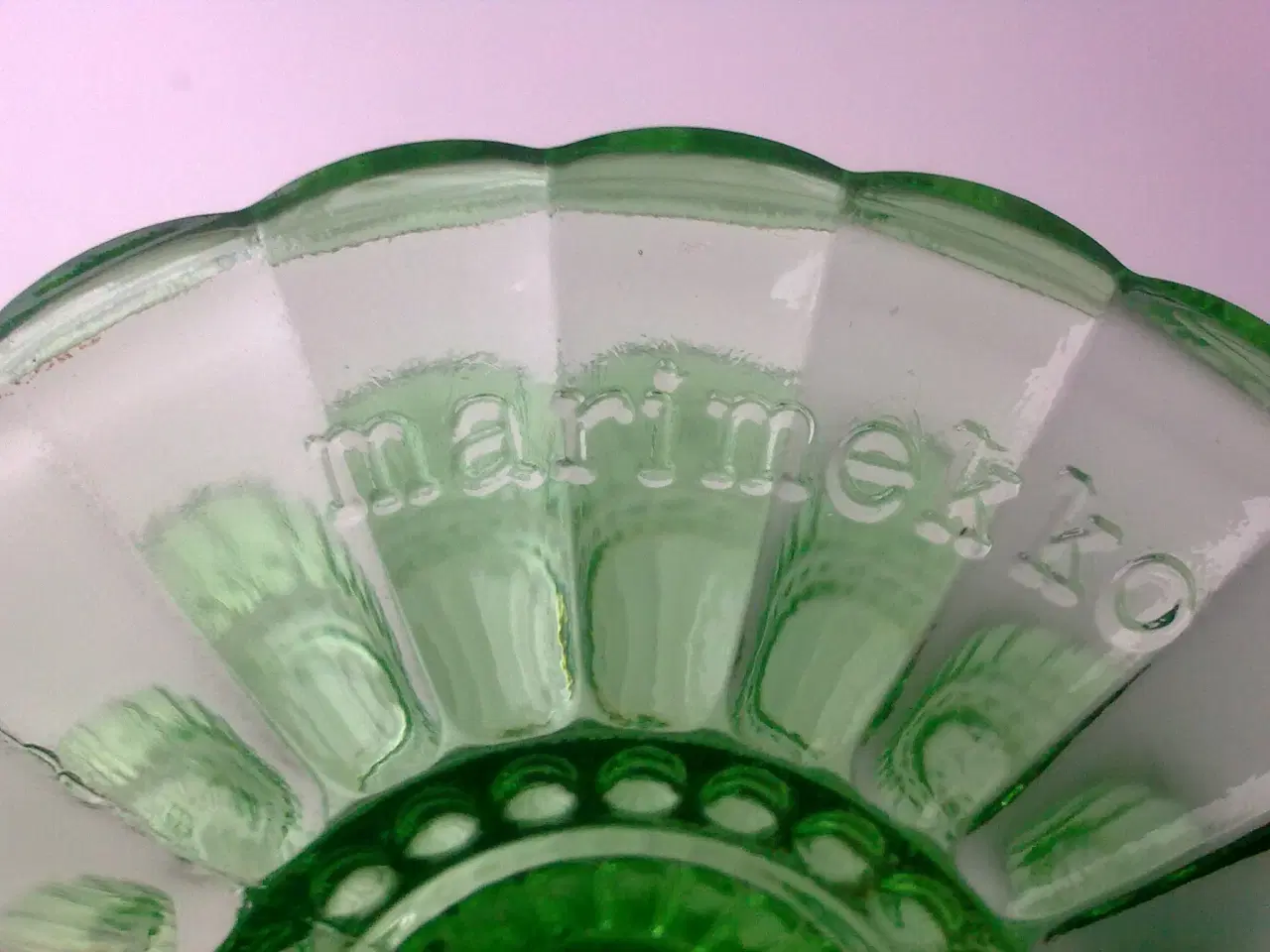 Billede 6 - Marimekko opsats glasskål lys grøn