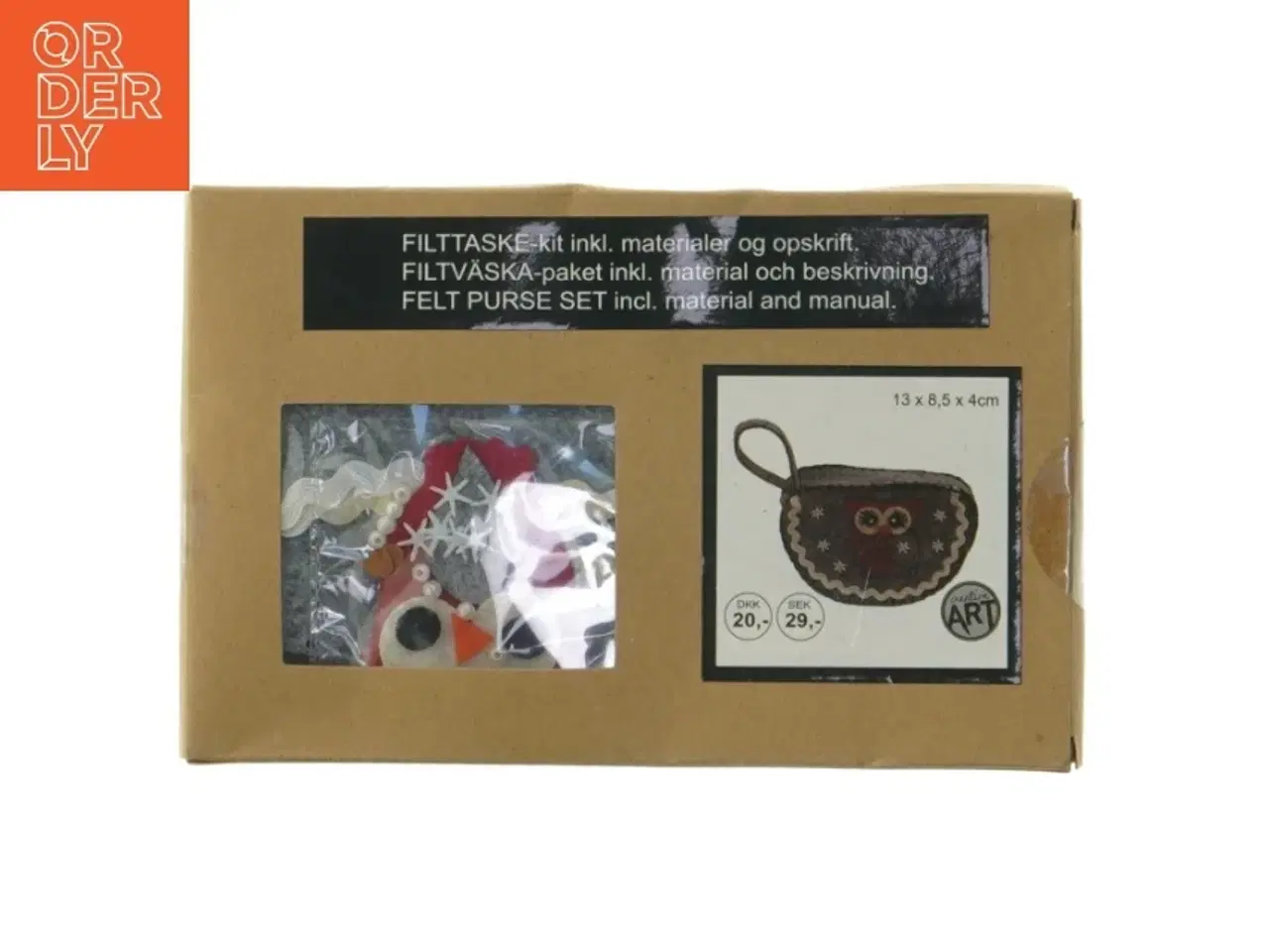 Billede 1 - Filt taske kit (str. 19x12 cm)