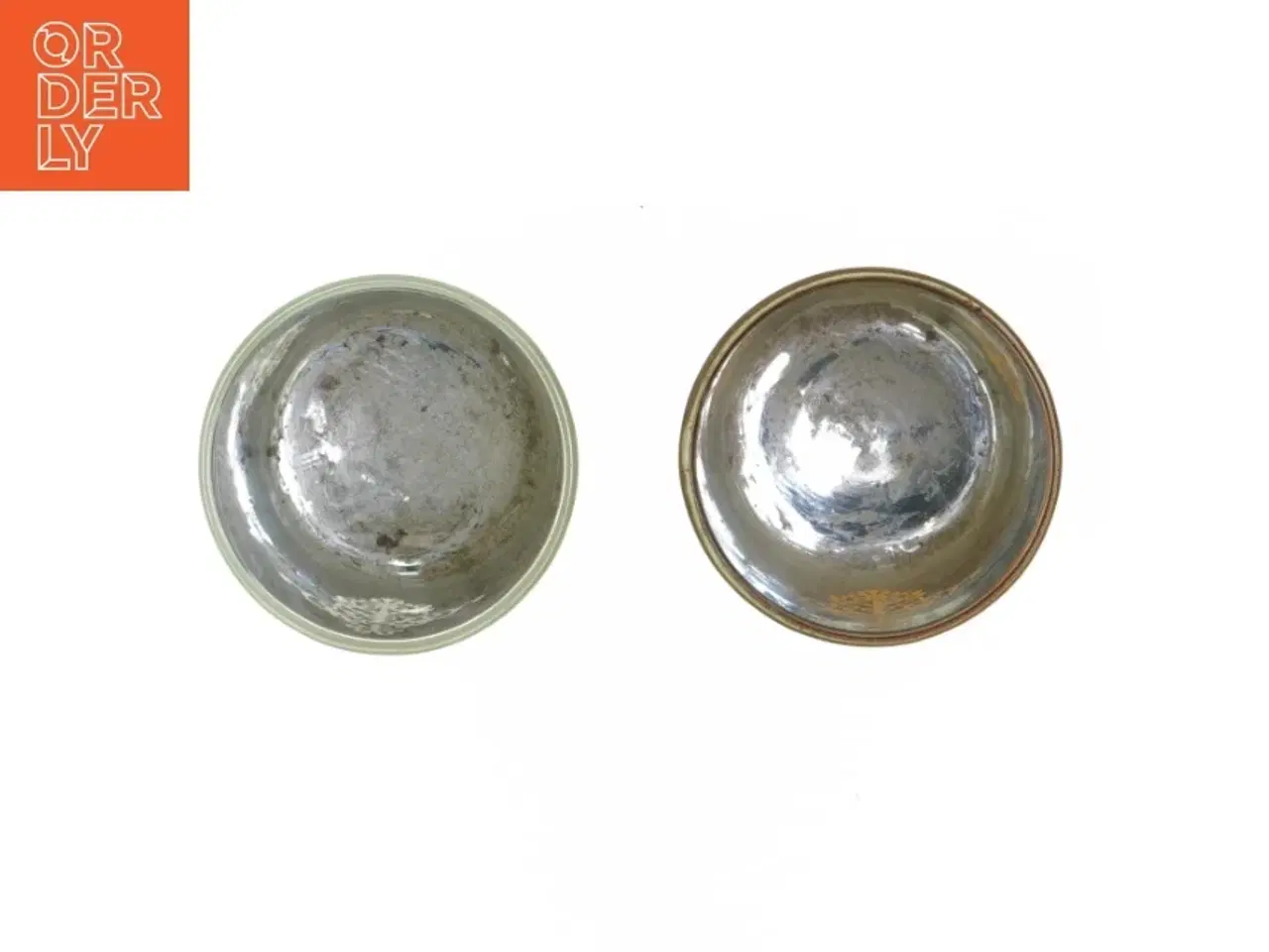 Billede 3 - To fyrfadsstager i glas (str. ø 7 cm længde 8 cm)