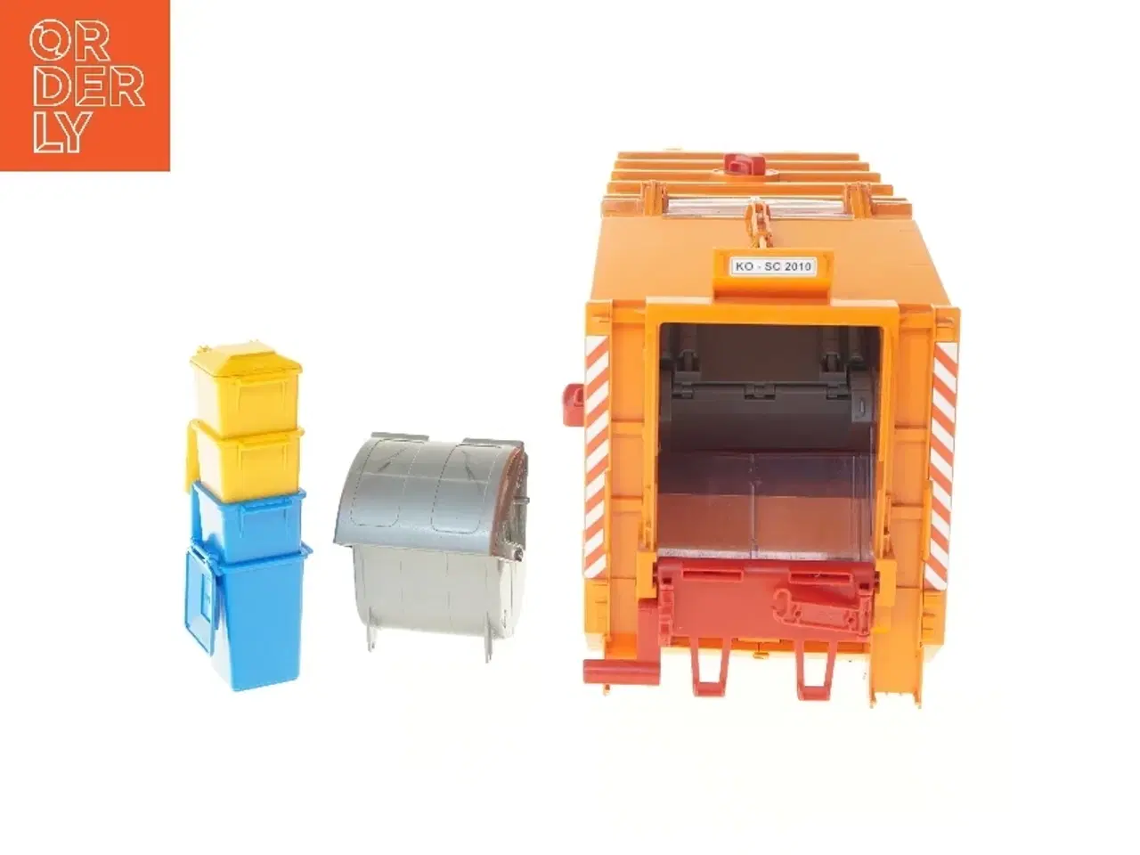 Billede 4 - Stor Bruder Legetøjs skraldebil med affaldscontainer  (str. 61x17 cm)