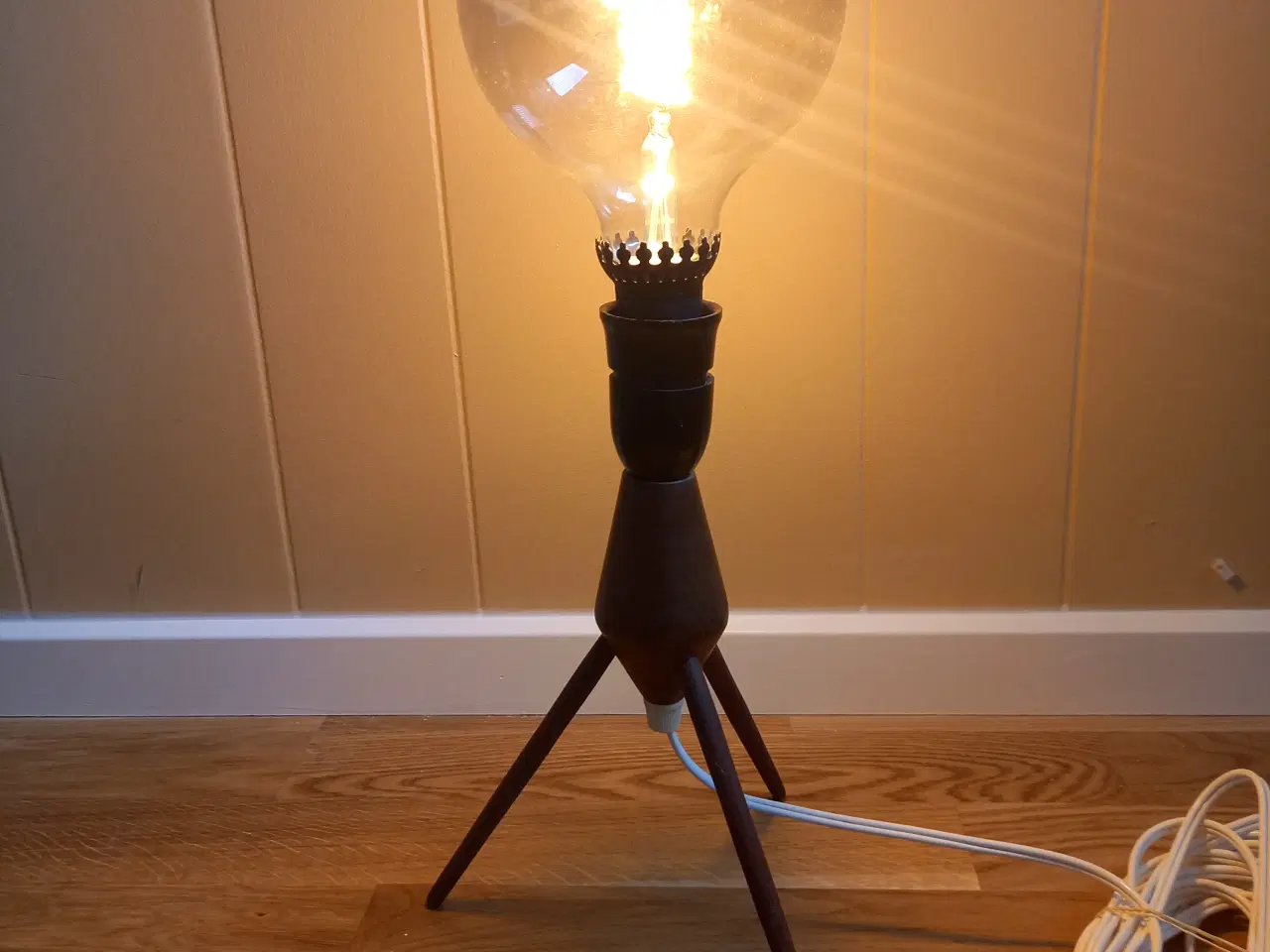 Billede 3 - Bordlampe Teak Mid century