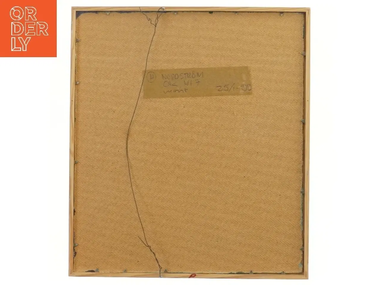 Billede 2 - Abstrakt maleri med ramme (str. 35,5x31,5 cm)