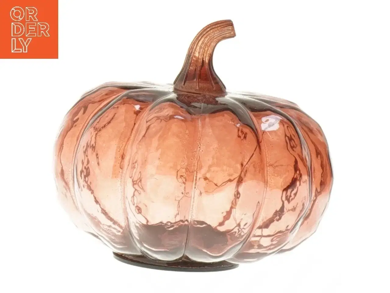 Billede 3 - Dekorativ græskar formet lampe (str. 15x9 cm)