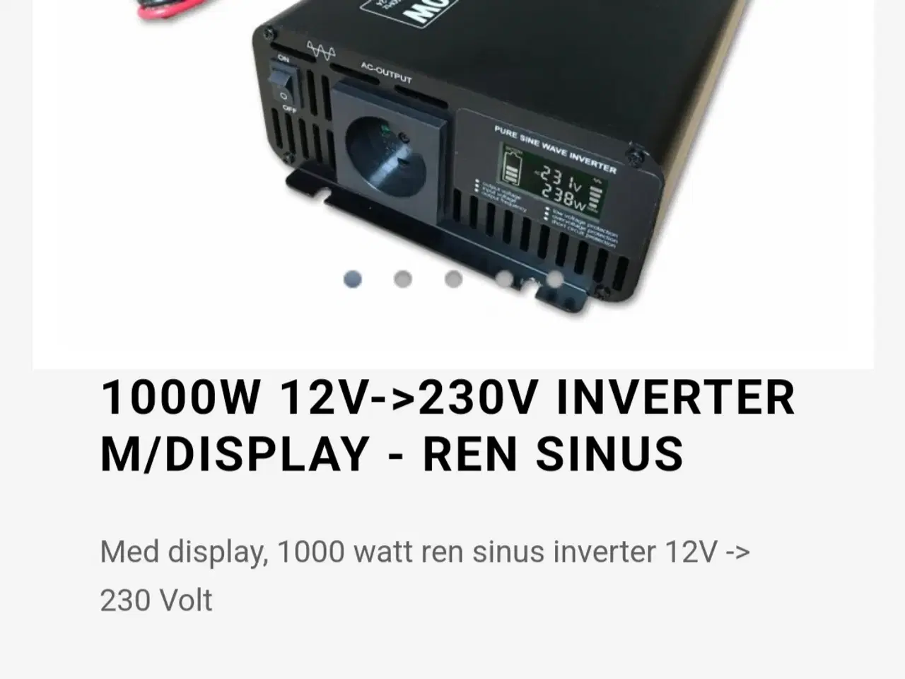 Billede 5 - Inverter 1000 wat