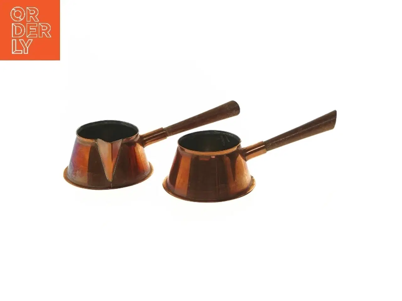 Billede 1 - Kobber kaffekander med træhåndtag (str. Ø 9 cm)