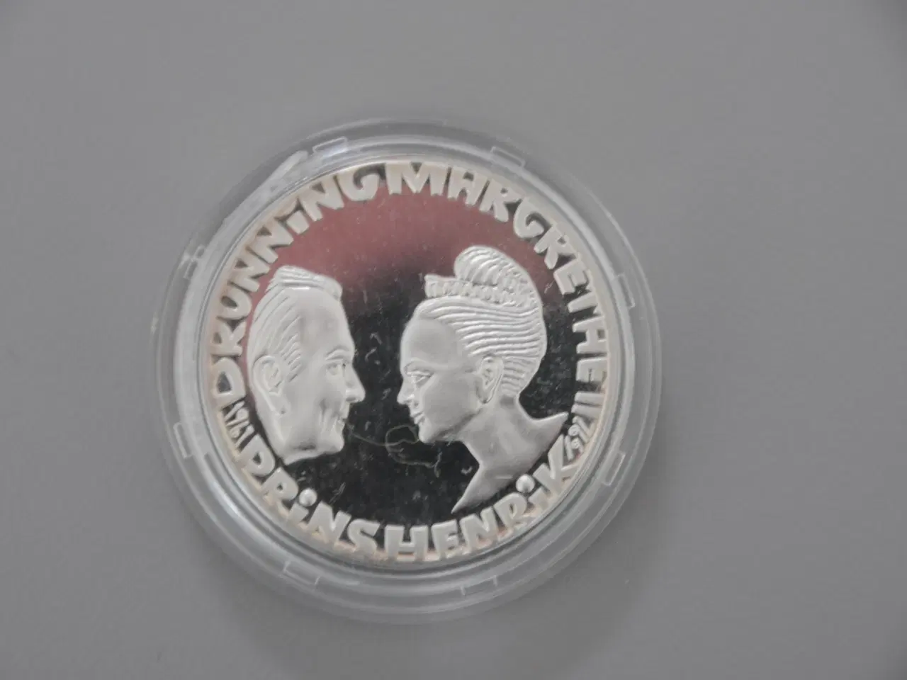Billede 1 - Erindringsmønt 1992 sølvbryllupsmønt