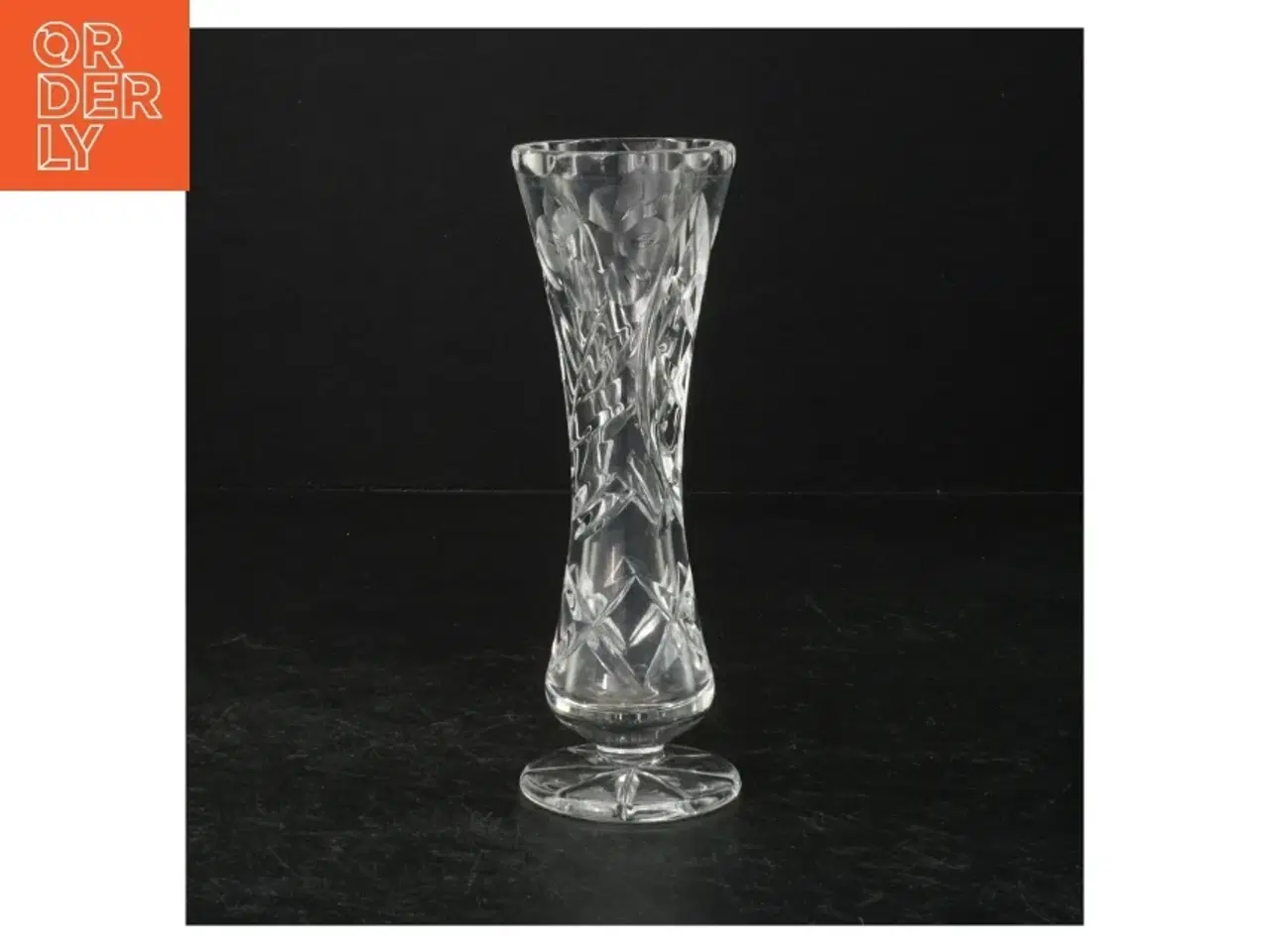 Billede 1 - Krystalglas vase (str. 16 cm)