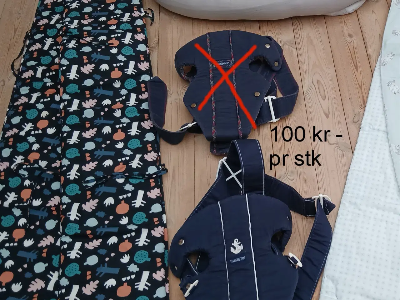 Billede 1 - Sengerand, babynest og BabyBjørn bæresele