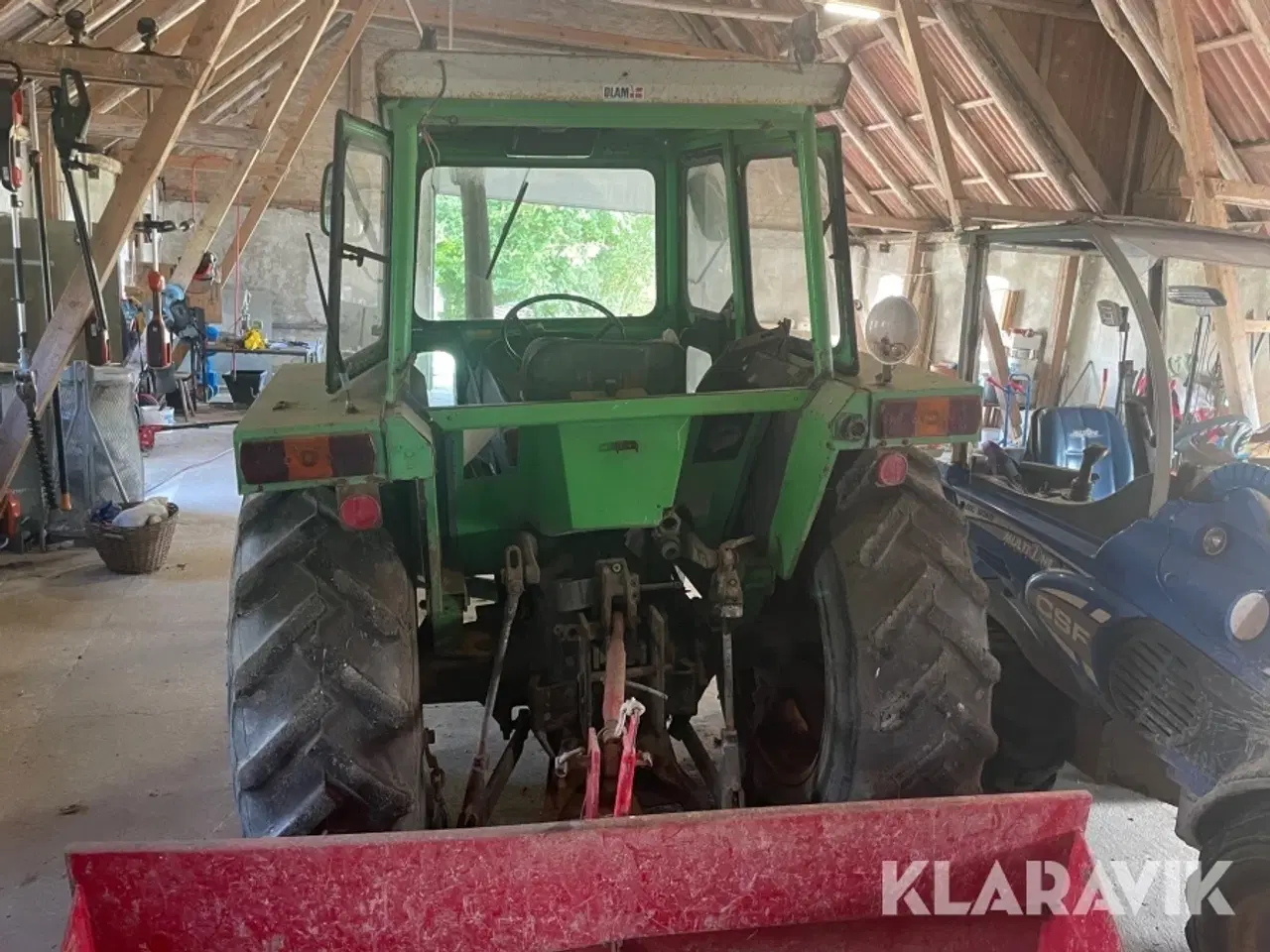 Billede 3 - Veterantraktor Deutz D 6806 med stenopsamler & vogn