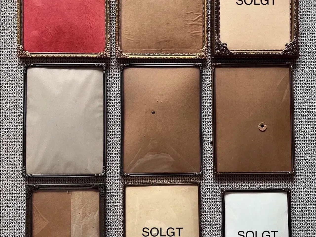 Billede 1 - Gamle Billederammer i metal - Vintage