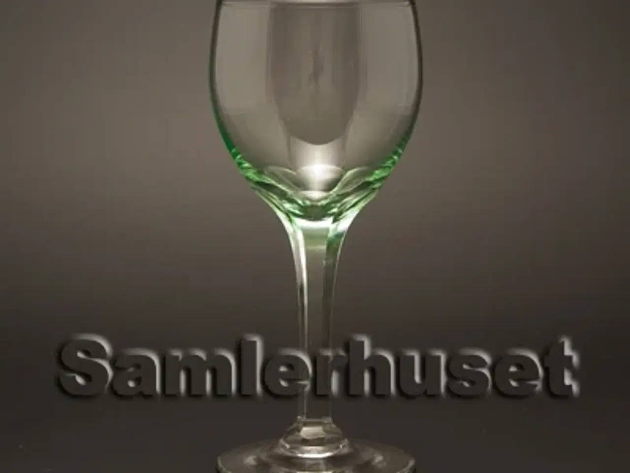 Billede 1 - Åge Hvidvinsglas, grøn. H:145 mm.