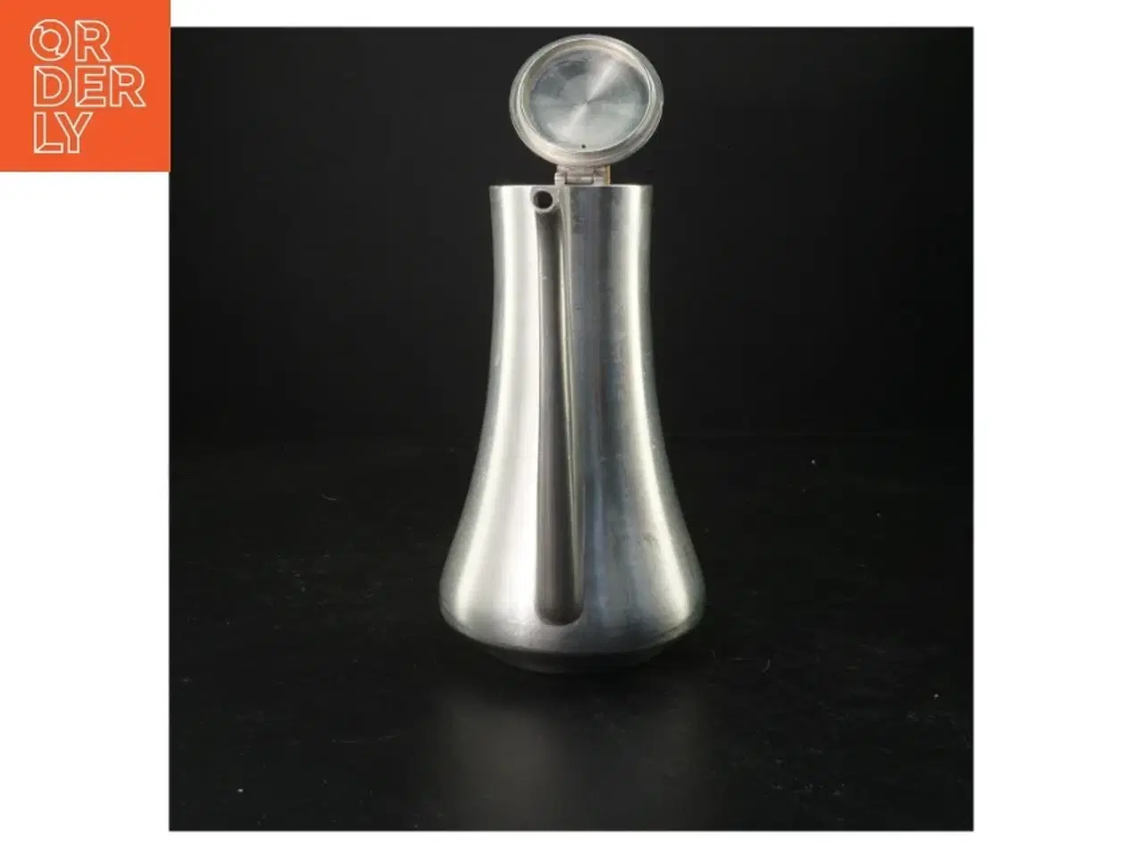 Billede 3 - Støbt kande i tin med træhåndtag (str. 20 cm)