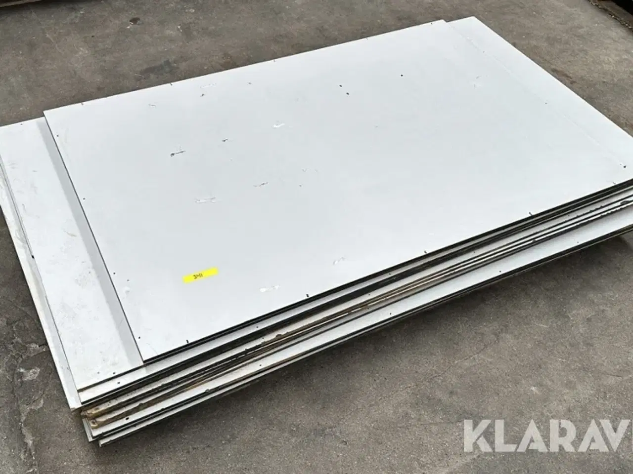 Billede 1 - Kompaktlaminatplader grå med sort kerne 19 styk