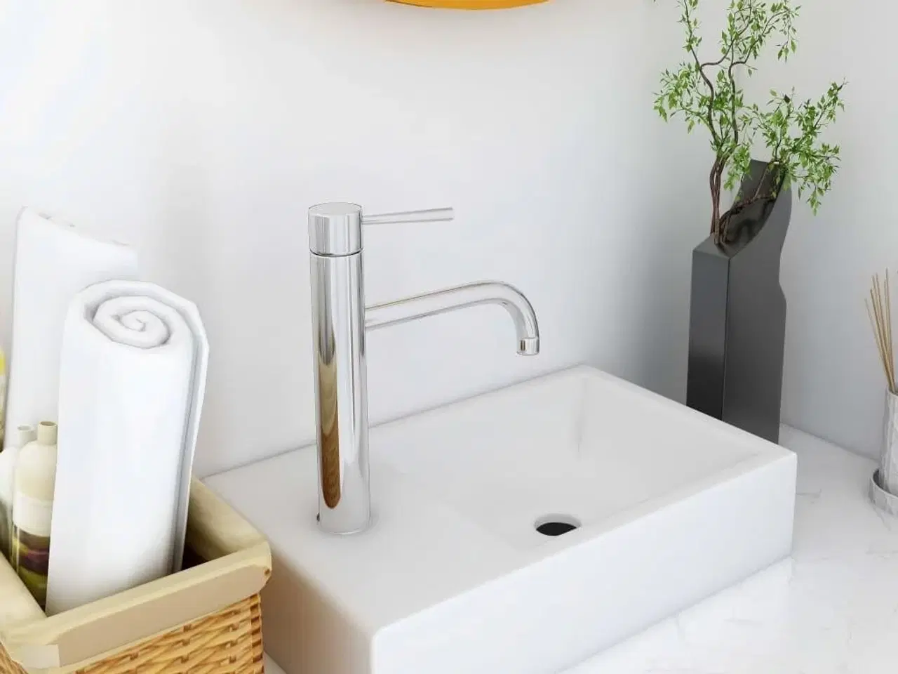 Billede 1 - Håndvask 400x220x90 mm SMC hvid