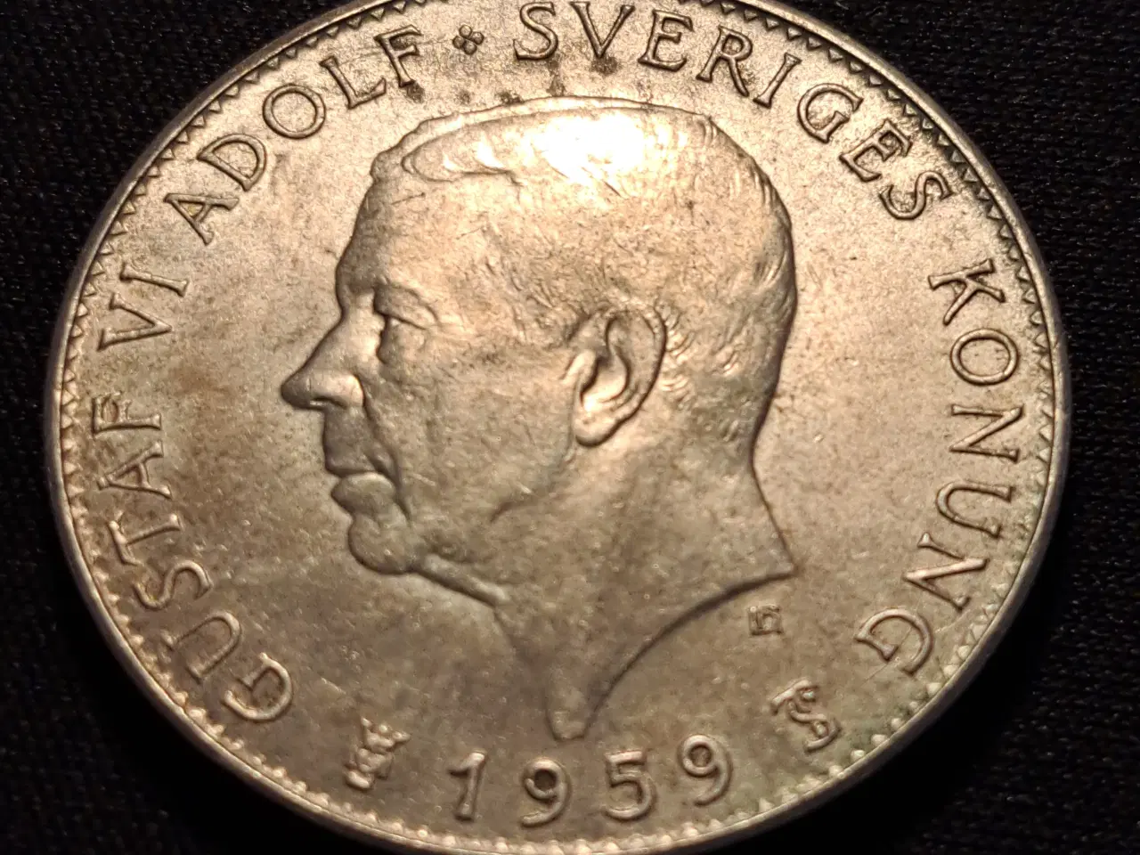 Billede 2 - Sverige 5 kroner 1959 i sølv