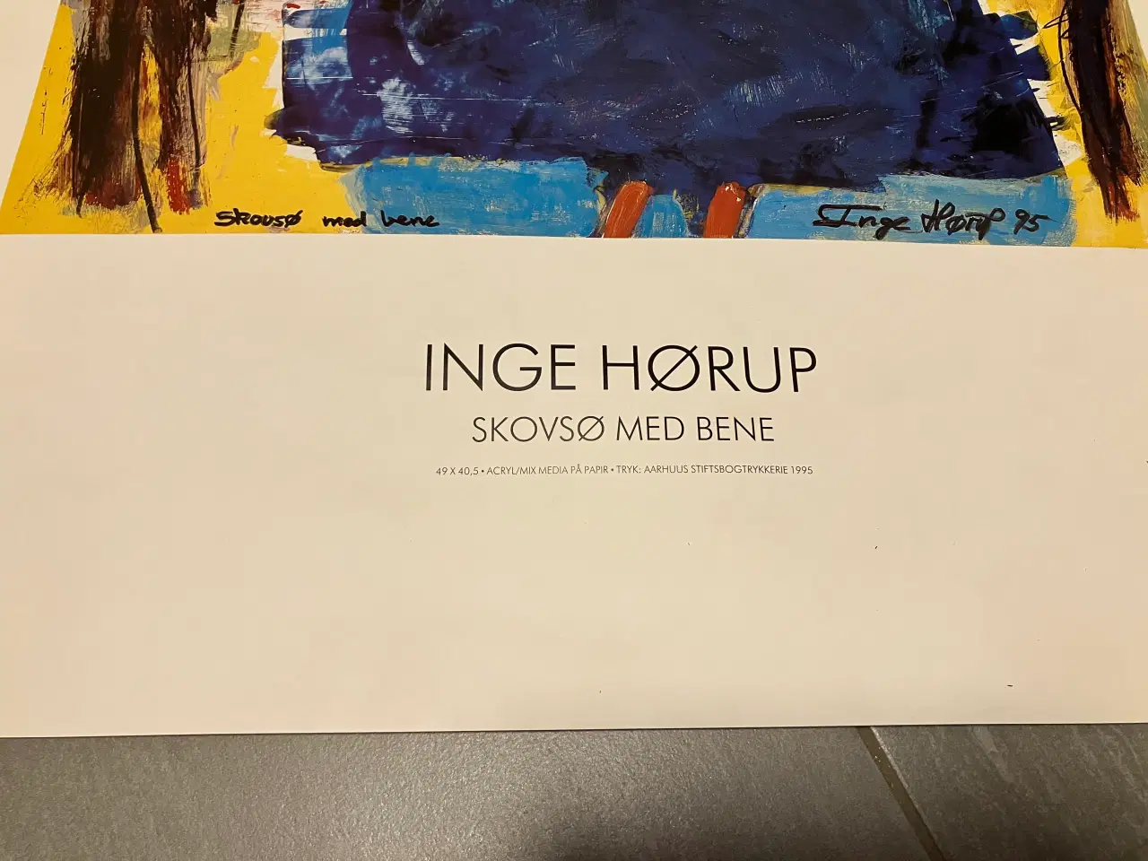 Billede 1 - Kunstplakat Inge Hørup