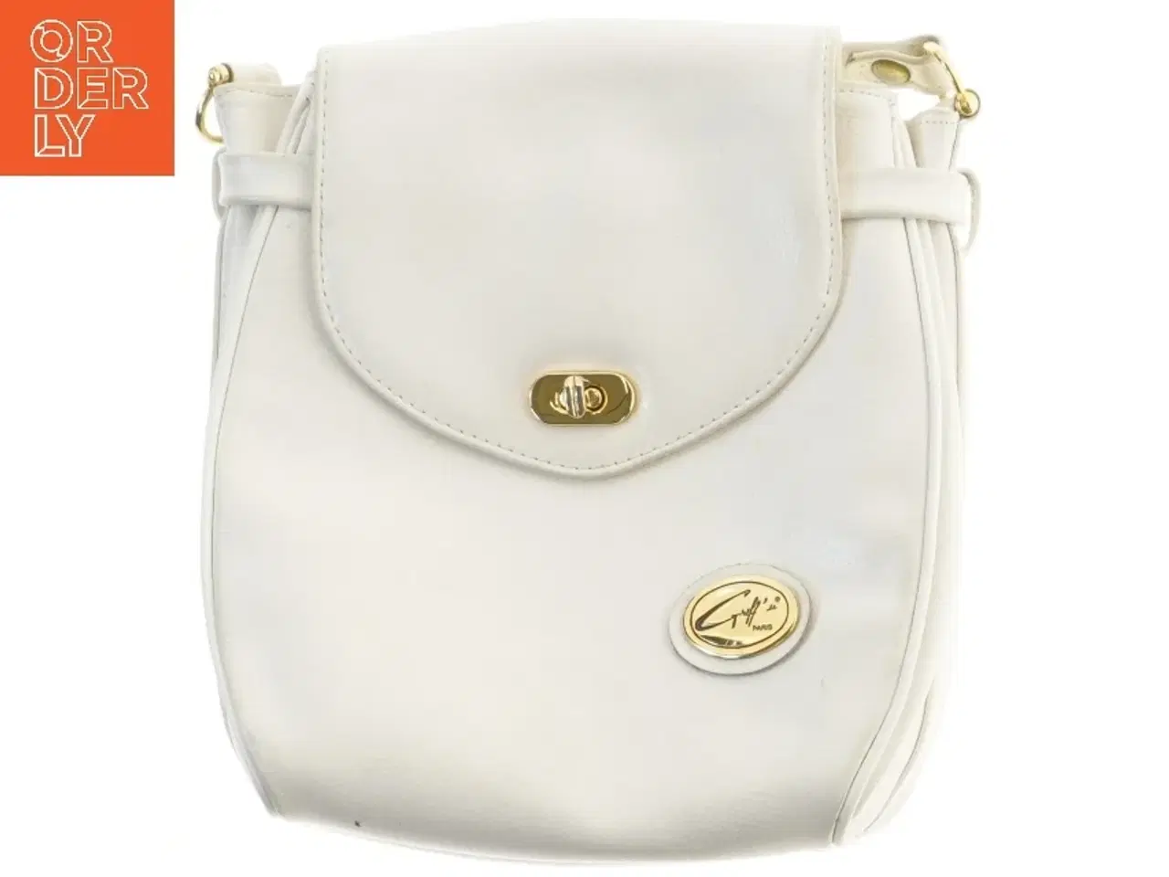 Billede 1 - Hvid skuldertaske (str. 25x21,5 cm)