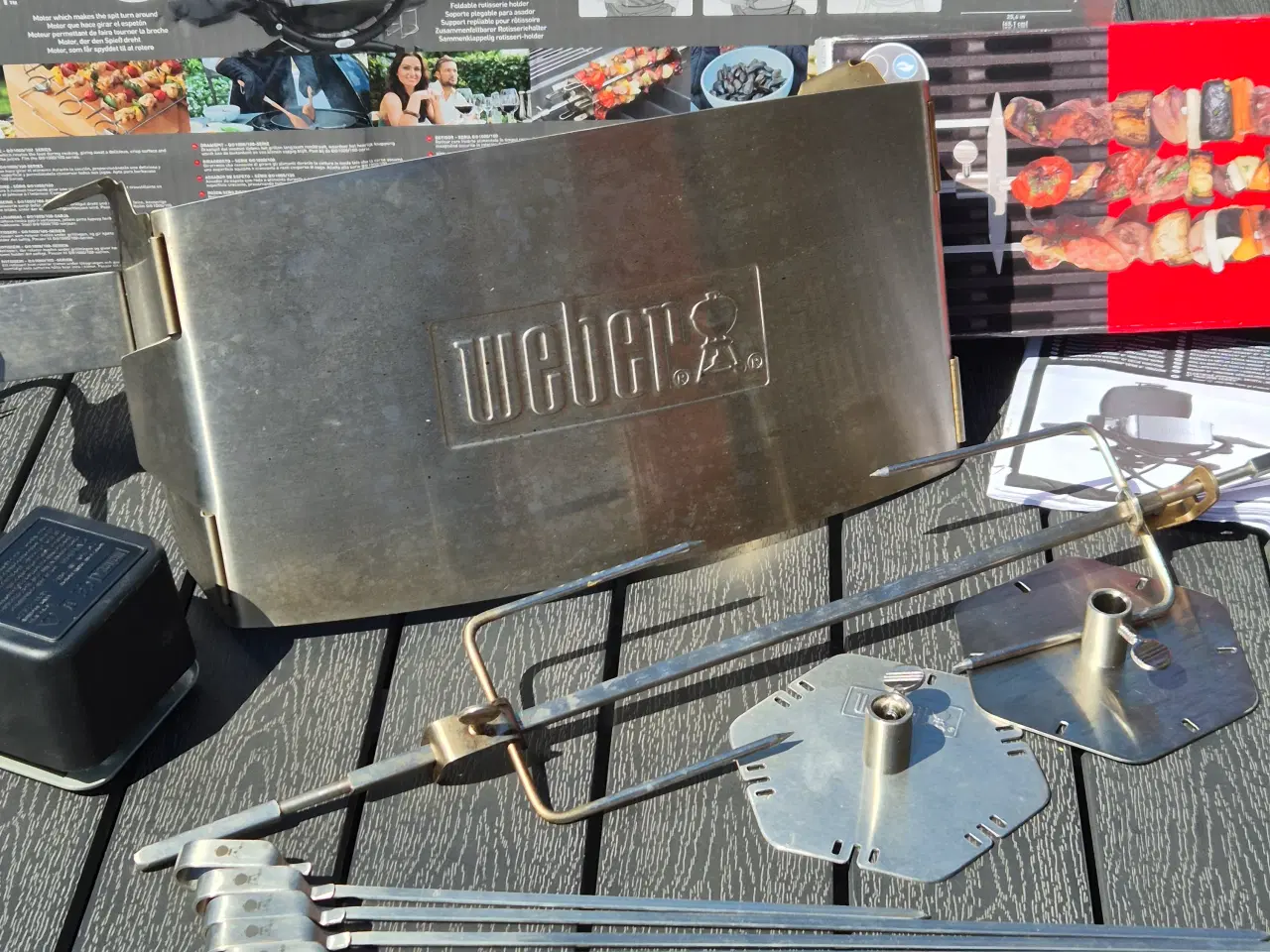 Billede 1 - Weber Q1000/1200 Rotisseri med grillspyd