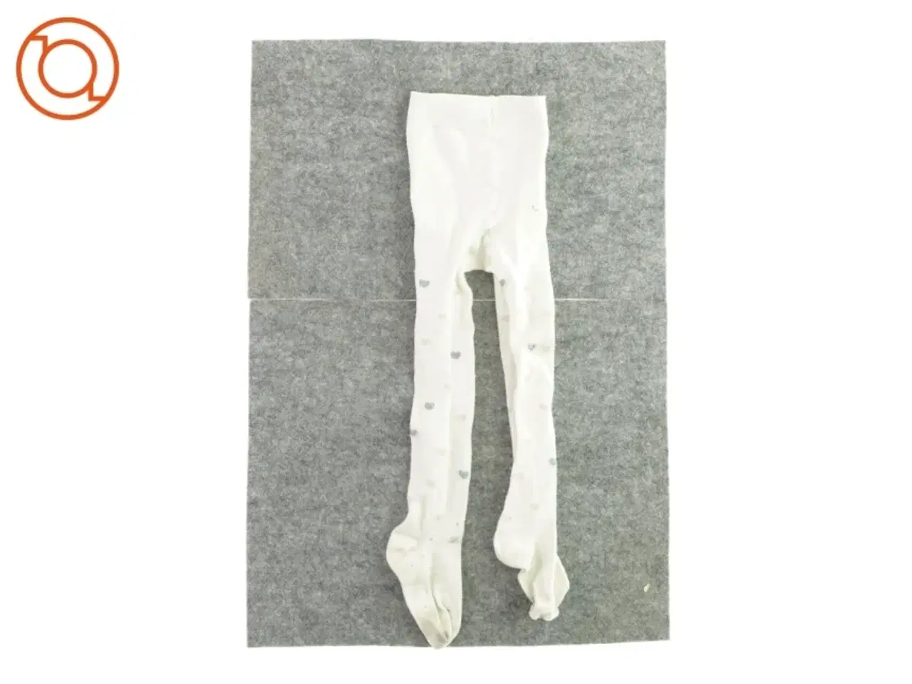 Billede 1 - Strømpebukser med hjerter på (Str. 4-5 år)