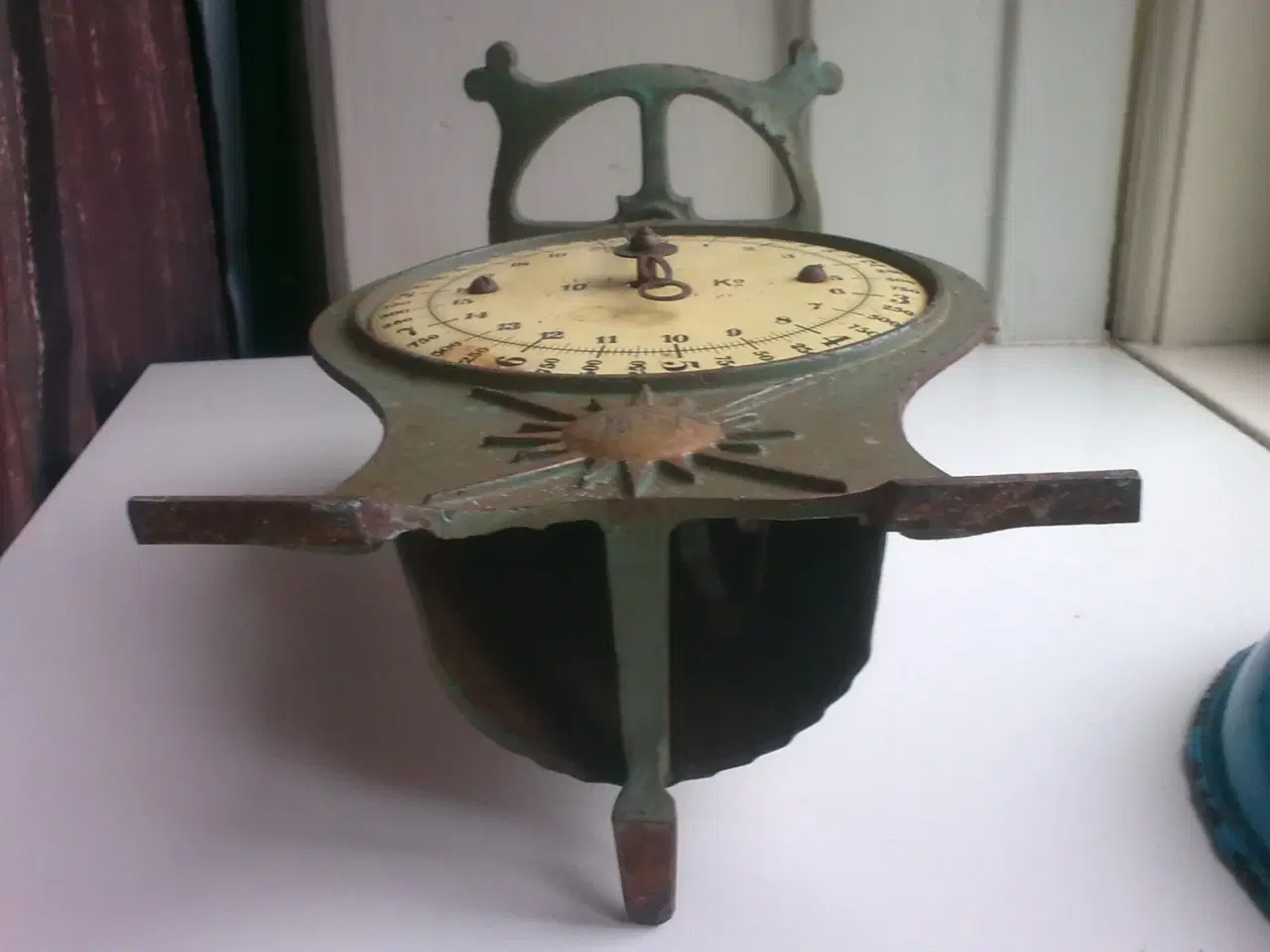 Billede 6 - Støbejern emalje plante piedestal bord drivhus