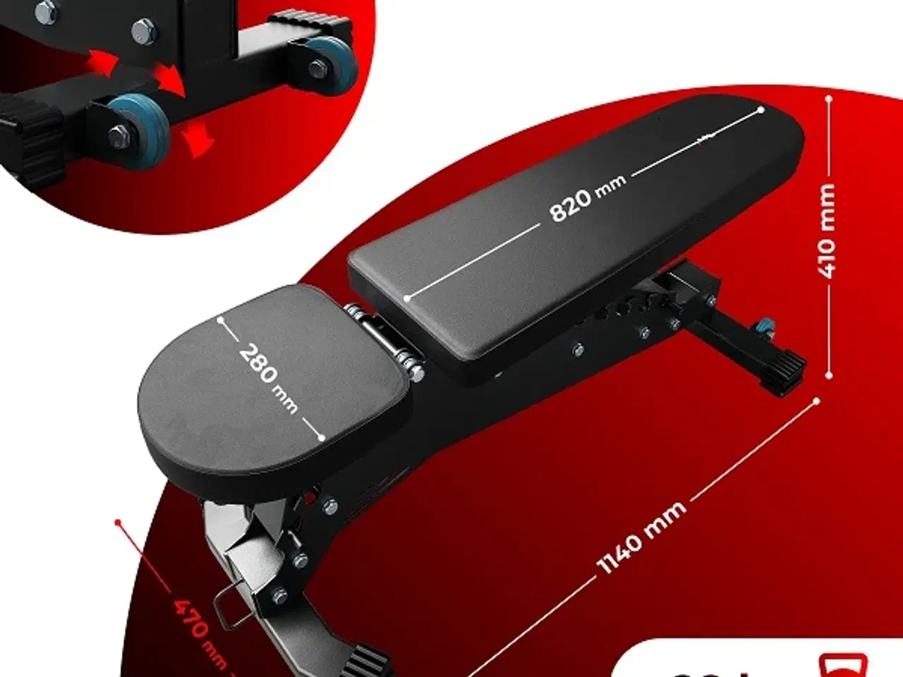 Billede 7 - Strong Bænk NEW!!! Wheels Regulation