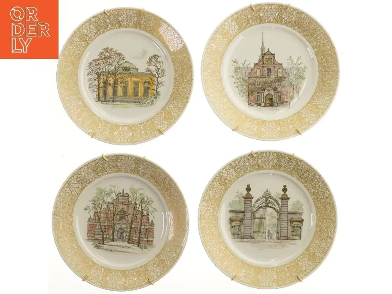 Billede 1 - Københavnske prospekter fra Royal Copenhagen (str. 4 stk Ø 27,5 cm)