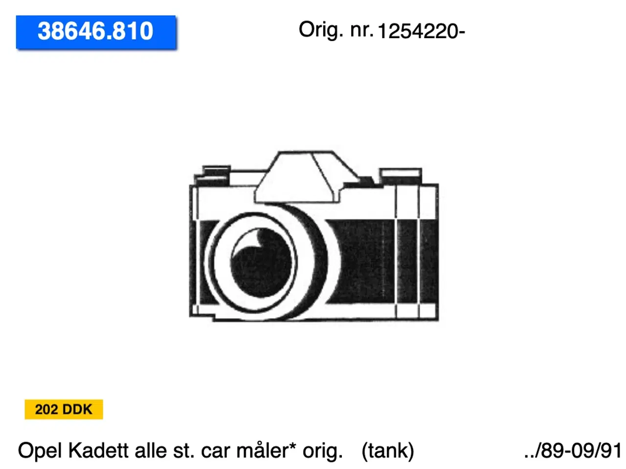 Billede 10 - Nye Opel Kadett st. car tanke