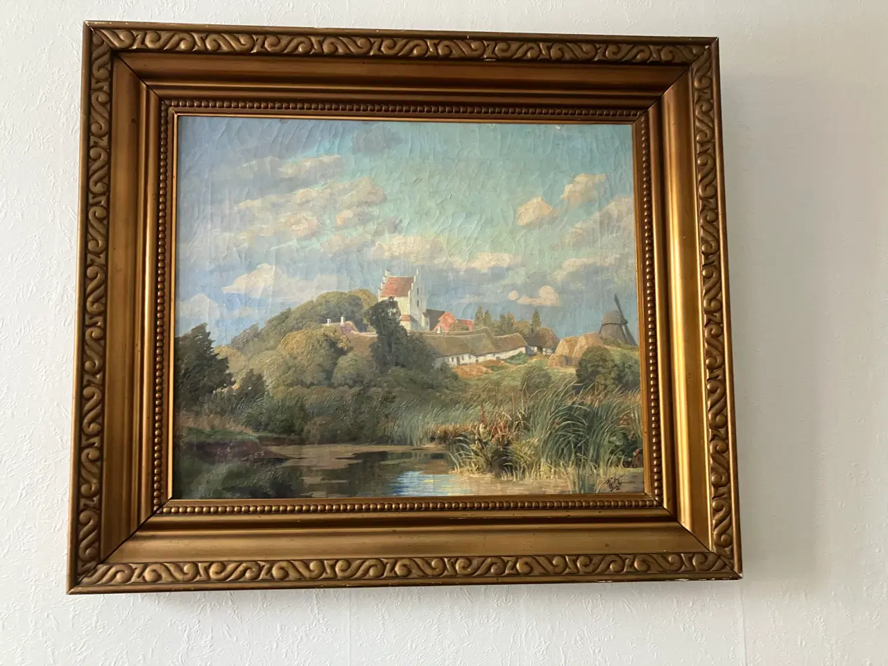 Billede 1 - Oliemaleri: Præstegård ved Dageløkke