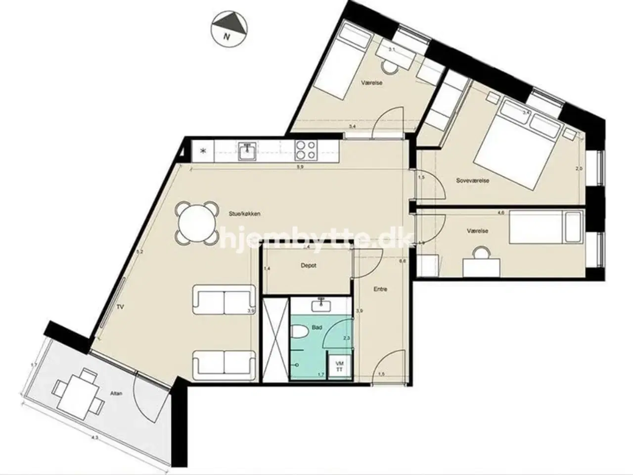 Billede 1 - Hjembytte - Lyskær