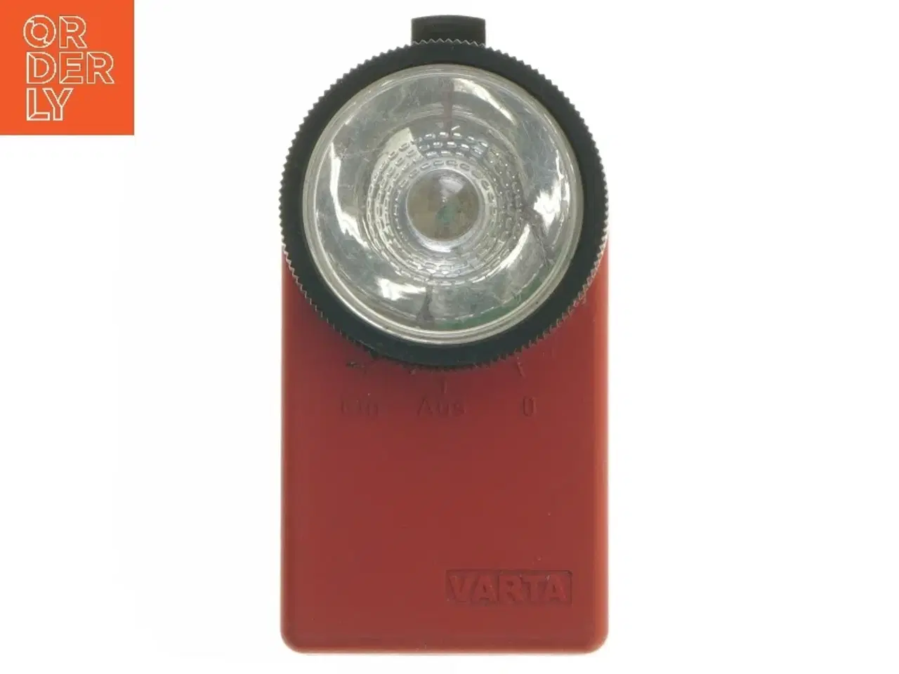 Billede 1 - Gammel Varta lommelygte fra Varta til batteri(str. 7x12,5 cm)