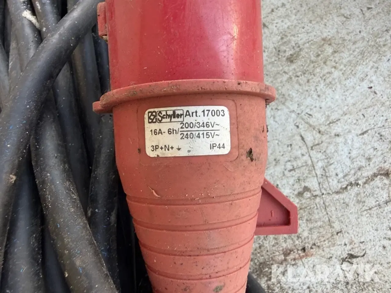 Billede 3 - Kraft kabler - 16 A - 6 styks