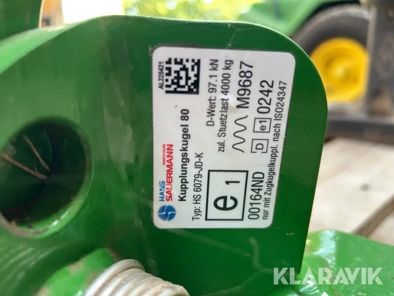 Billede 3 - Landbrugstræk Sauermann HS 6079 JD-K John Deere