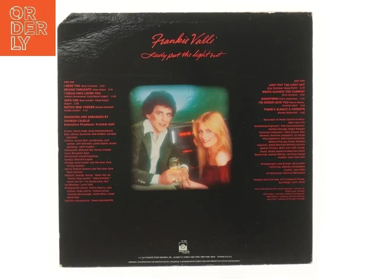 Billede 3 - Frankie Valli - Lady Put The Light Out LP fra Frankie Valli