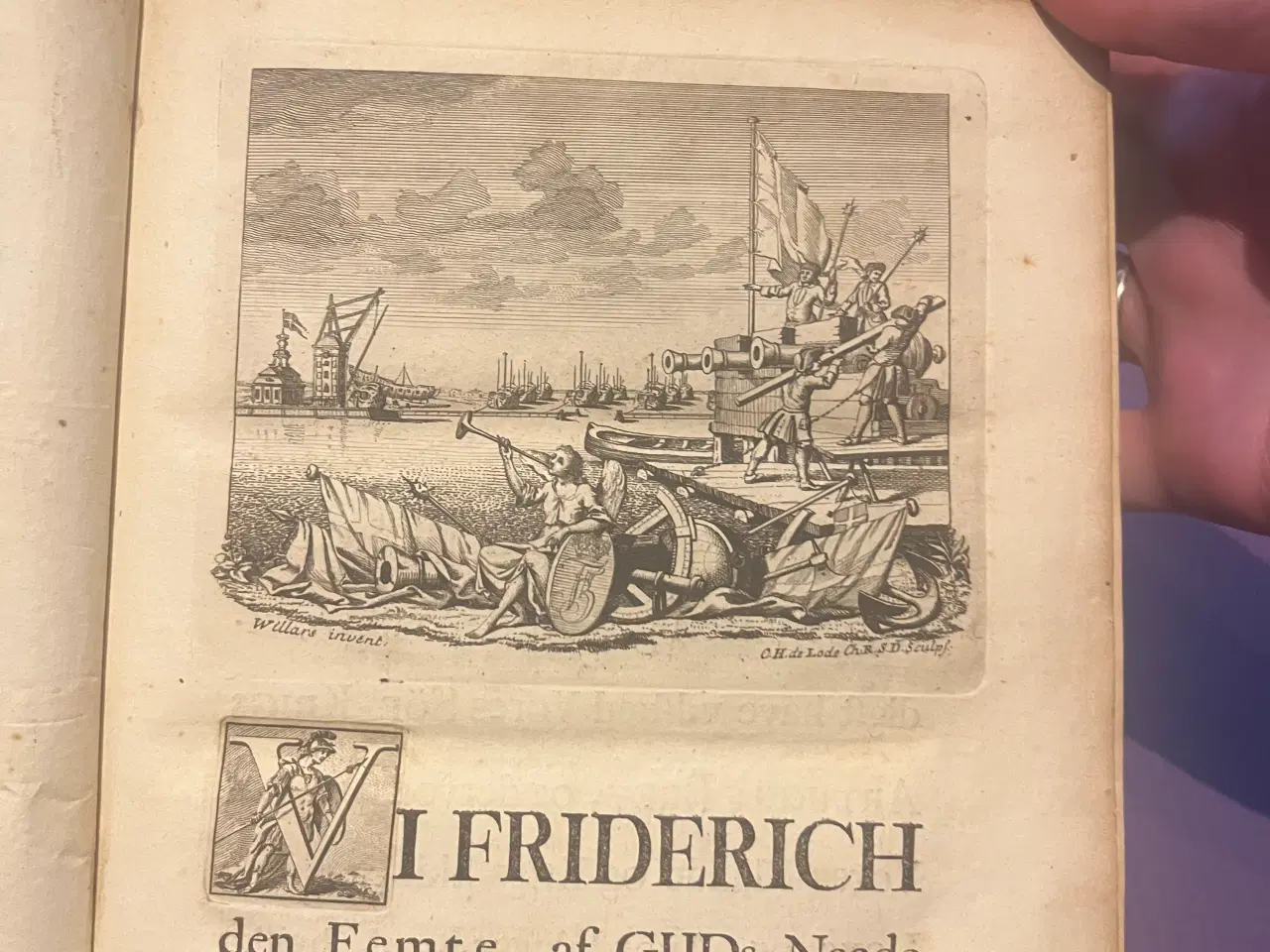 Billede 1 - Kong Friedrich krigs-artikels-brev, 1752 år gl.