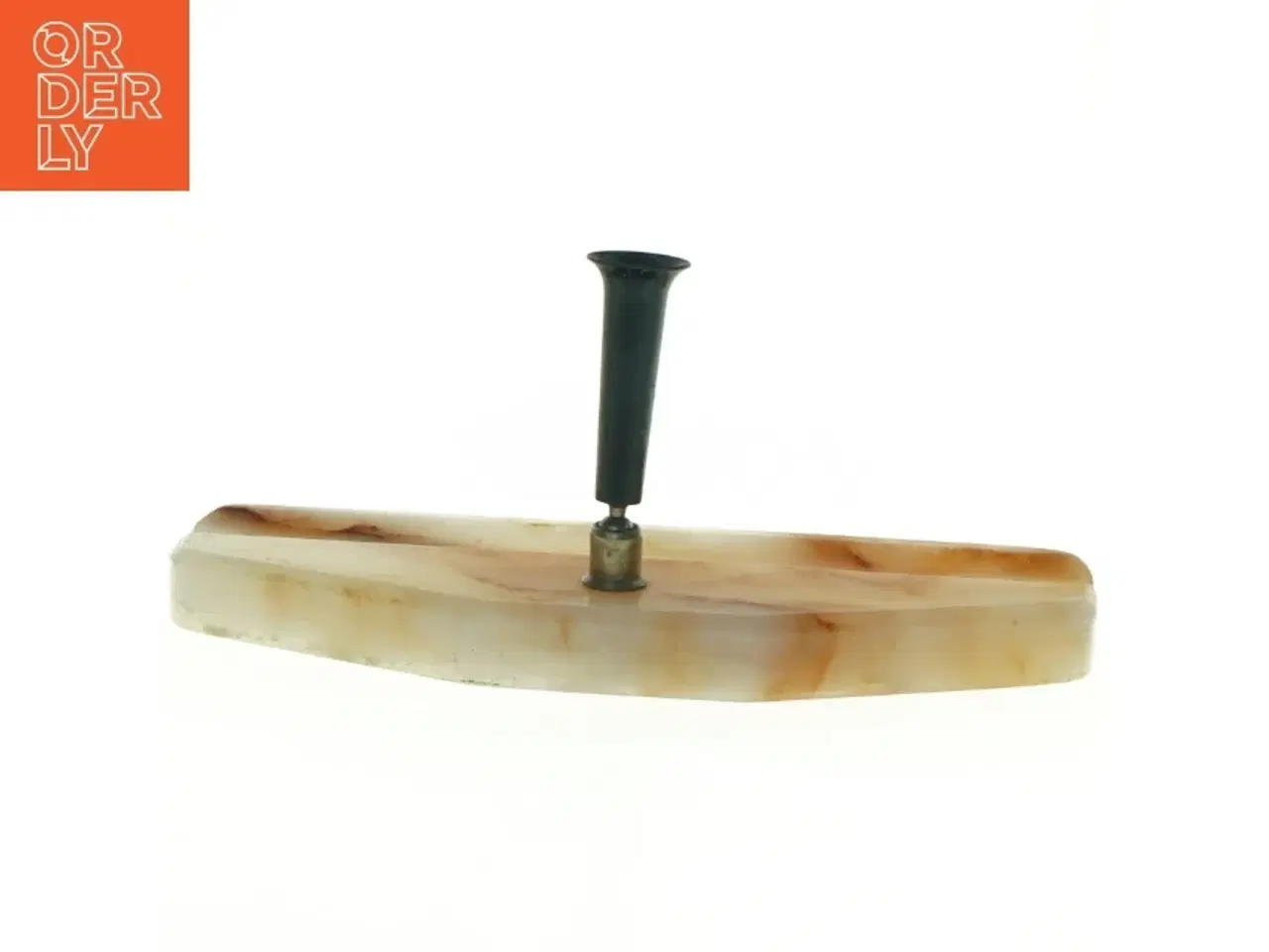 Billede 1 - Onyx marmor penne holder med bakke(str. 23 x 8 cm)