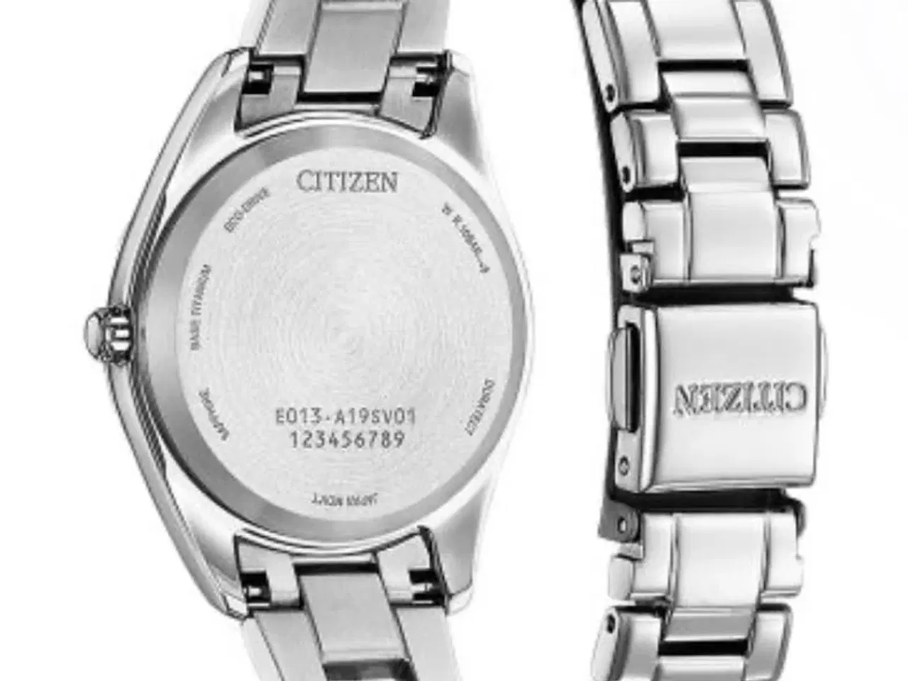Billede 2 - Nyt Citizen Eco-Drive dame ur i Super Titanium med