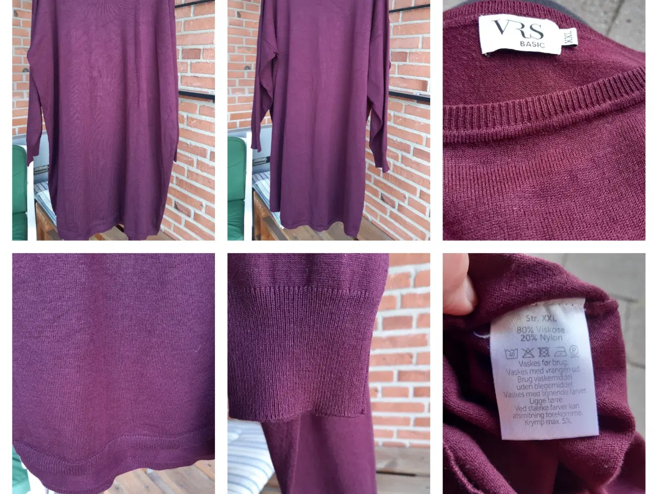Billede 1 - Str. XXL VRS basic strik kjole. 